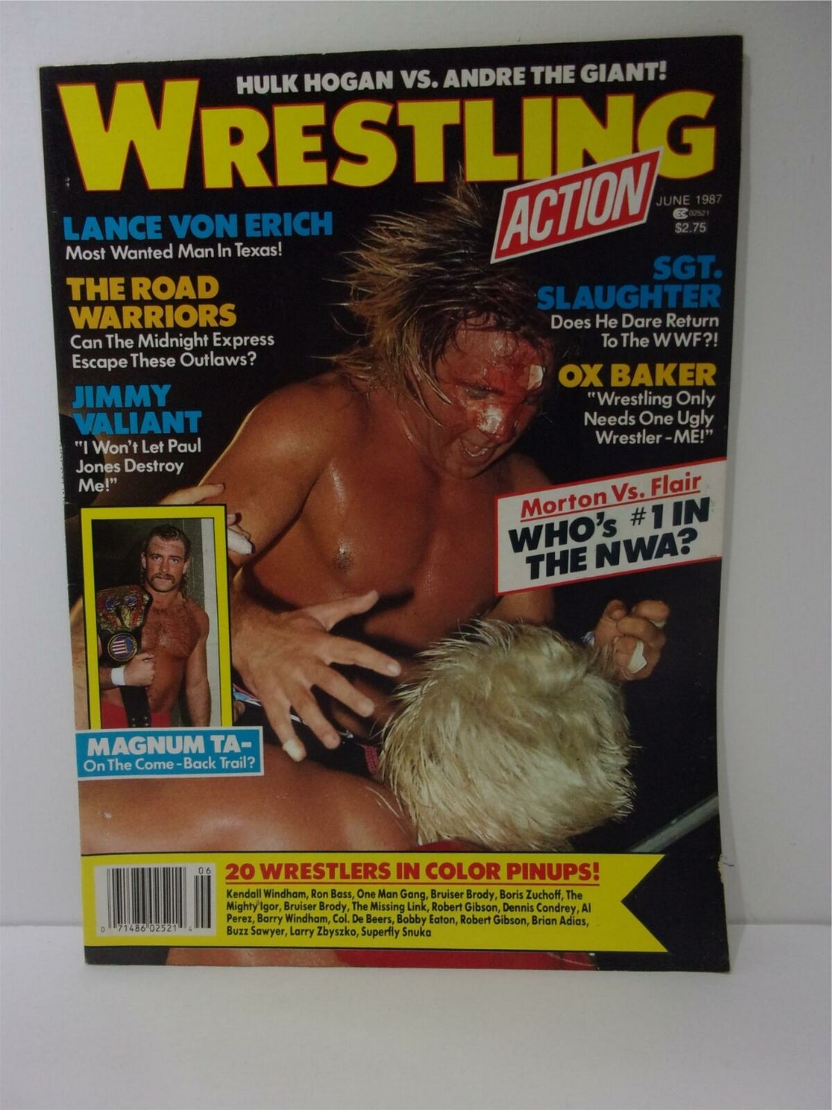 Wrestling Action Magazine: June 1987 - Morton VS Flair - Lance Von Erich