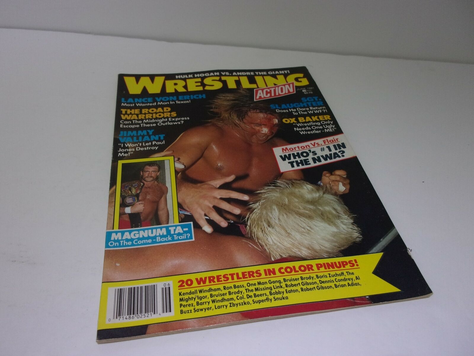 Wrestling Action Magazine: June 1987 - Morton VS Flair - Lance Von Erich