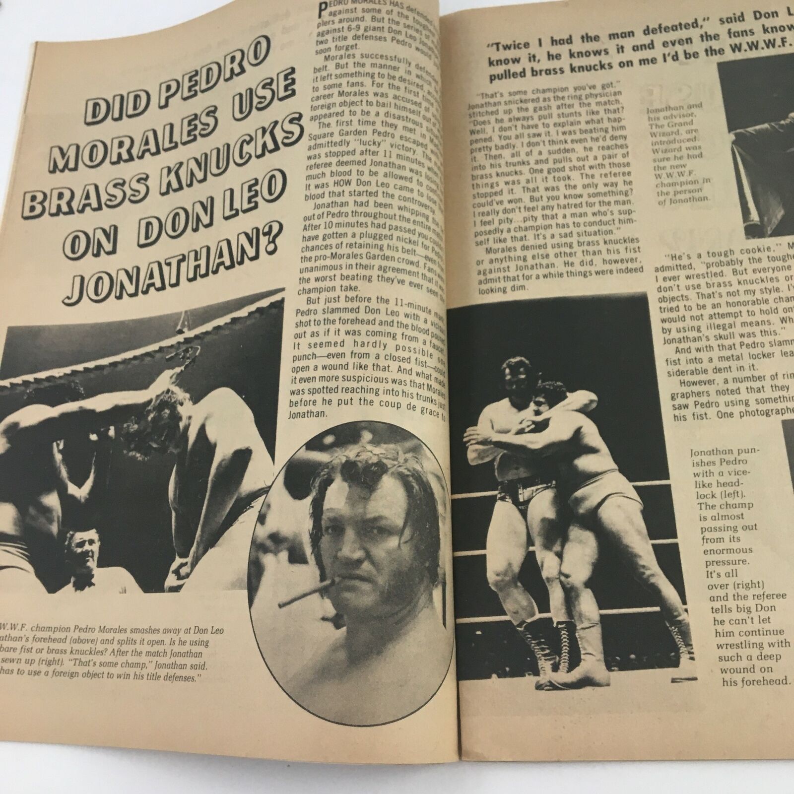 The Wrestler Magazine September 1973 Abdullah Farouk & Jim Valiant No Label