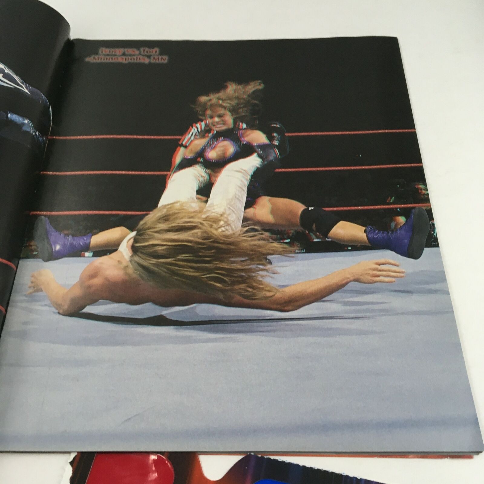 WWF Magazine February 2000 Best of '99 in 3-D, Includes 3D Glasses No Label