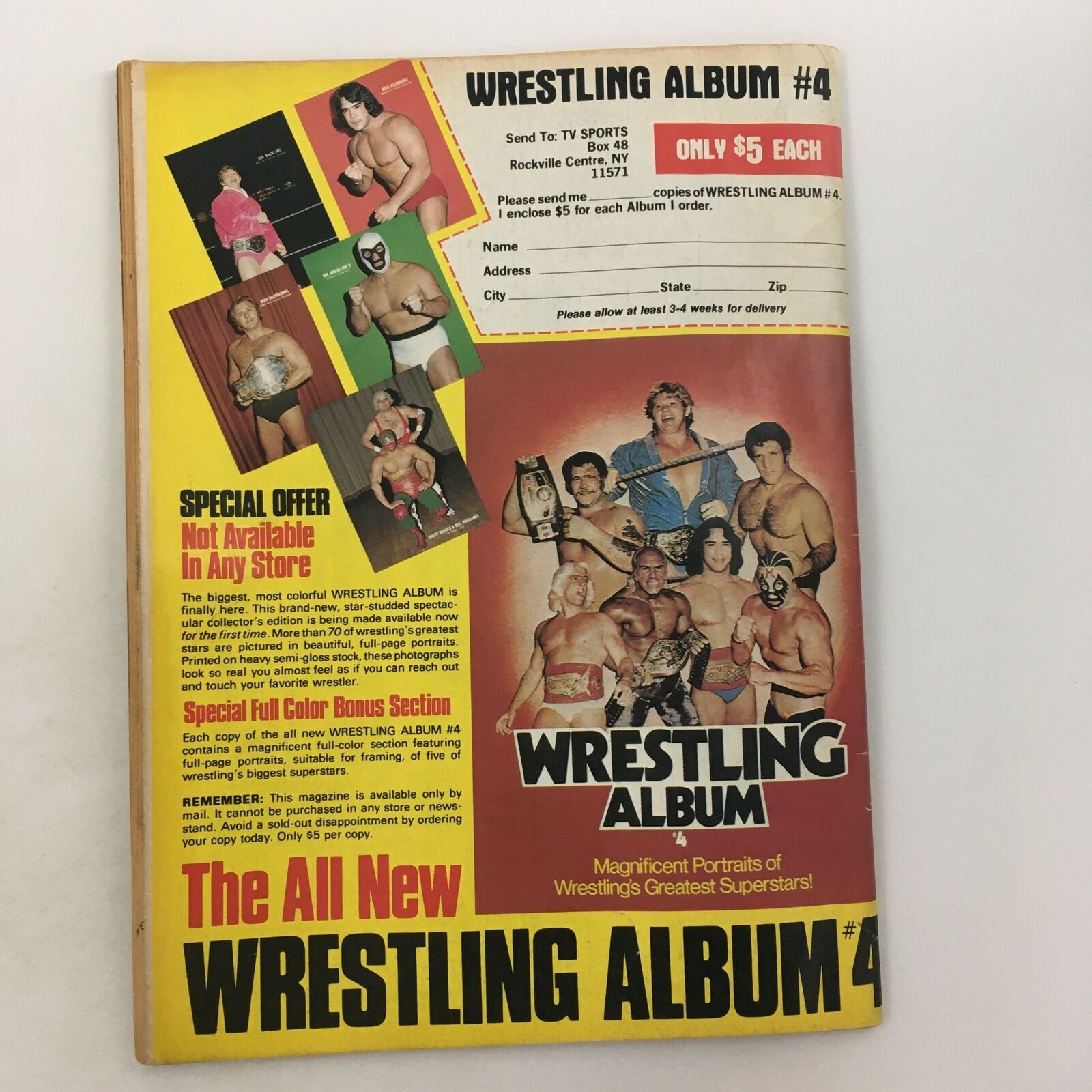 Inside Wrestling Magazine May 1981 Hussein Arab vs Ivan Koloff Feature, No Label