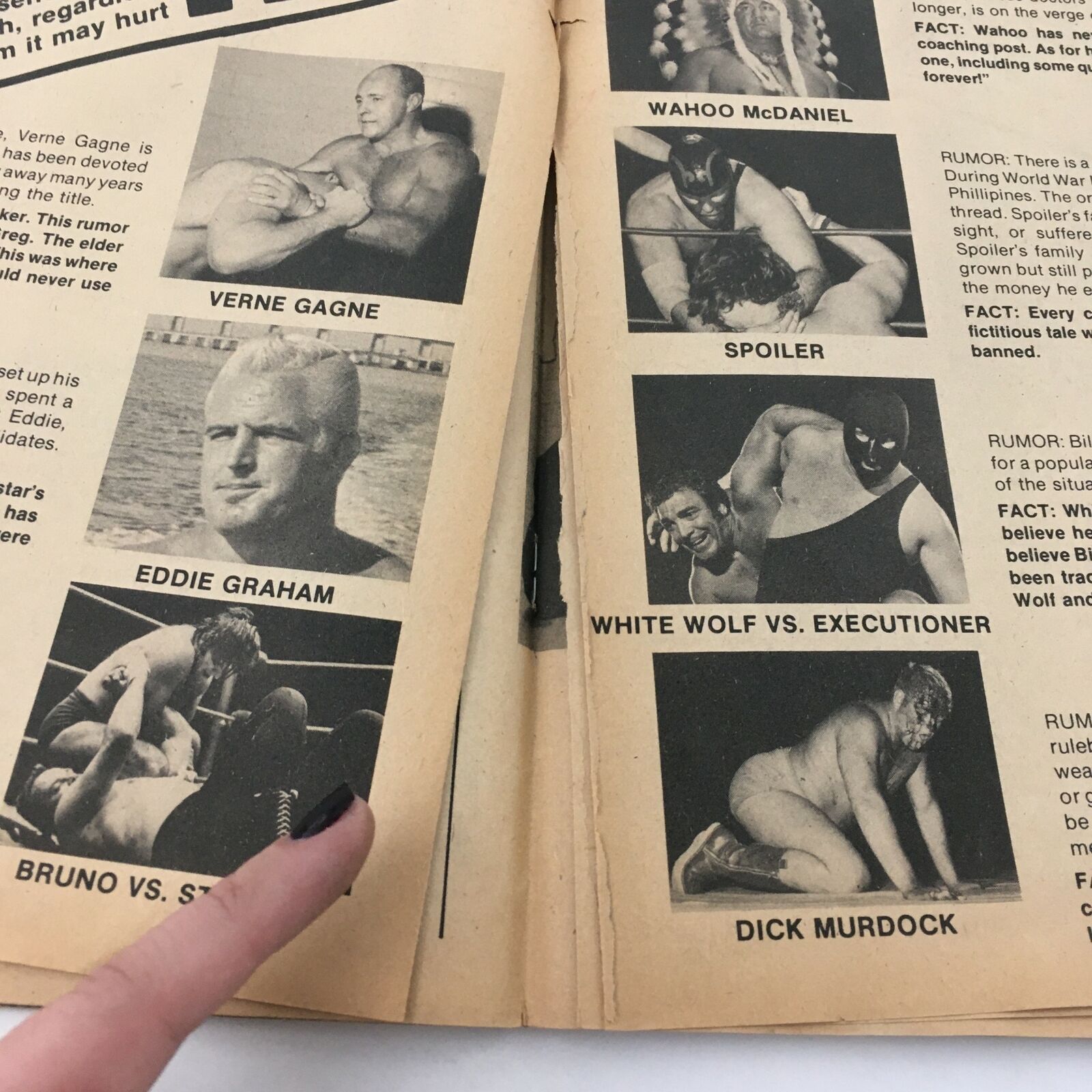 Inside Wrestling Magazine March 1977 Andre the Giant and Jack Brisco, No Label