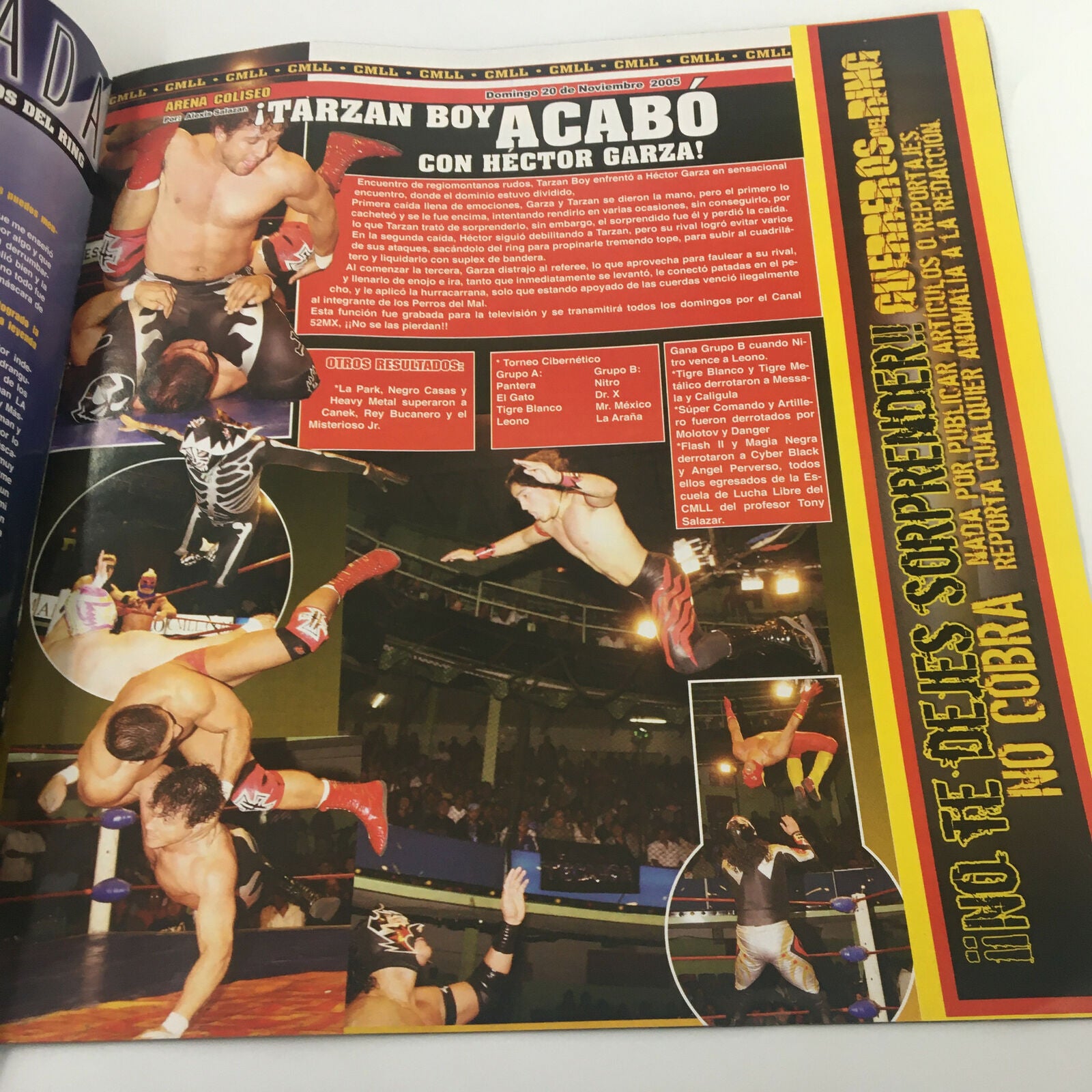 Guerreros Magazine Year 1 No. 11 Van A Caer Ante Mi Dos Caras Jr. No Label VG