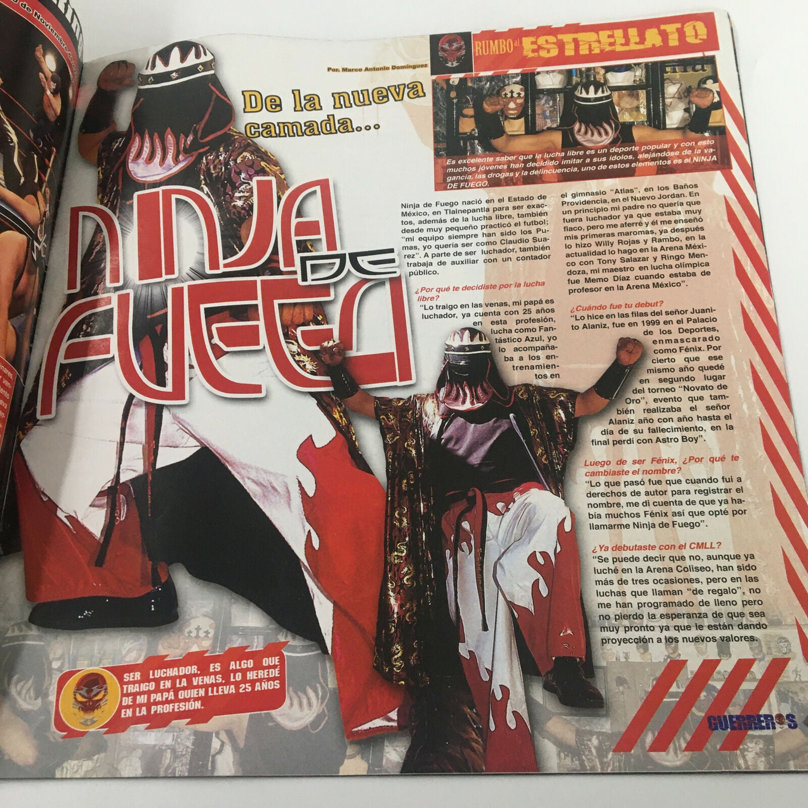 Guerreros Magazine Year 1 No. 11 Van A Caer Ante Mi Dos Caras Jr. No Label VG