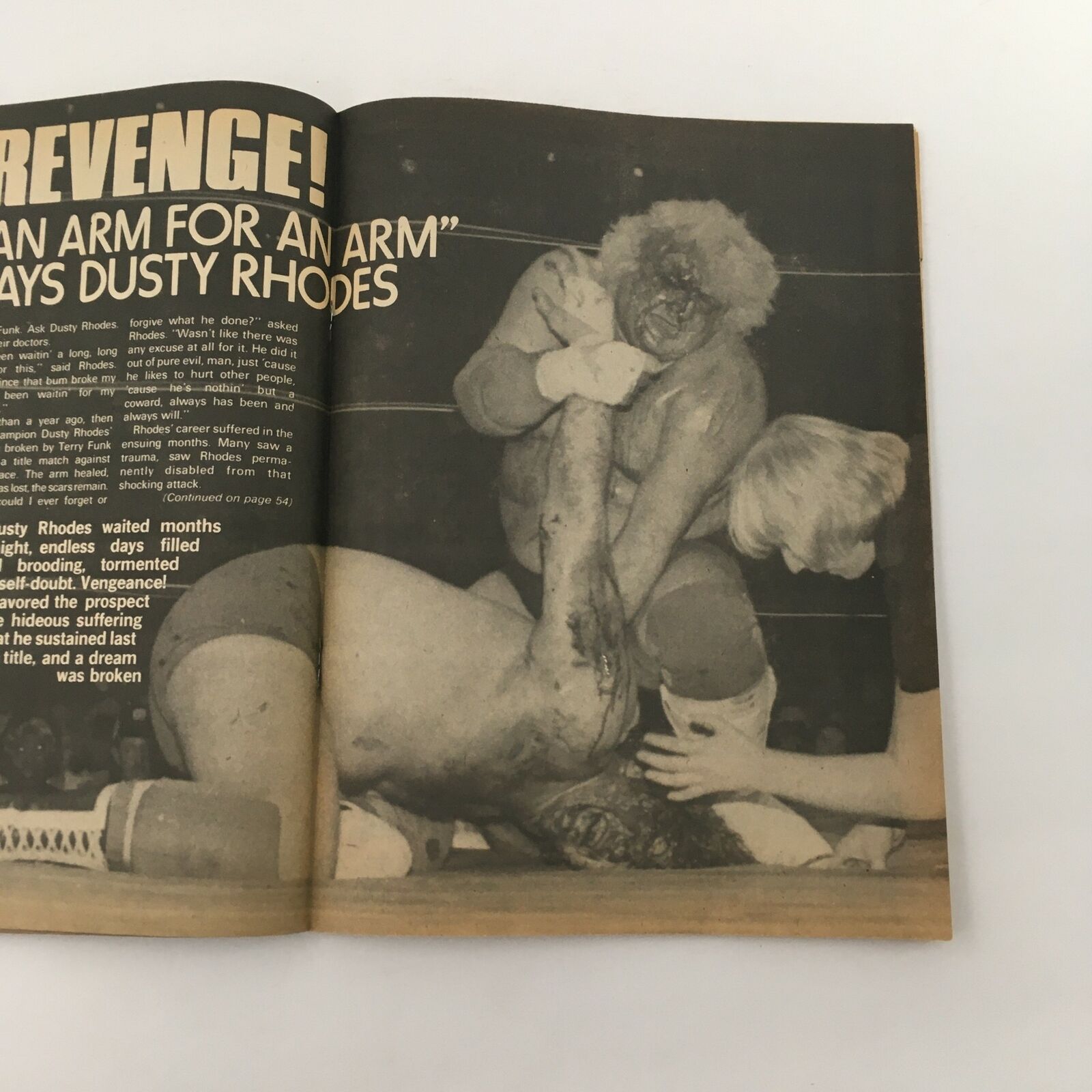 Inside Wrestling Magazine July 1980 Kevin Von Erich and Dusty Rhodes Revenge