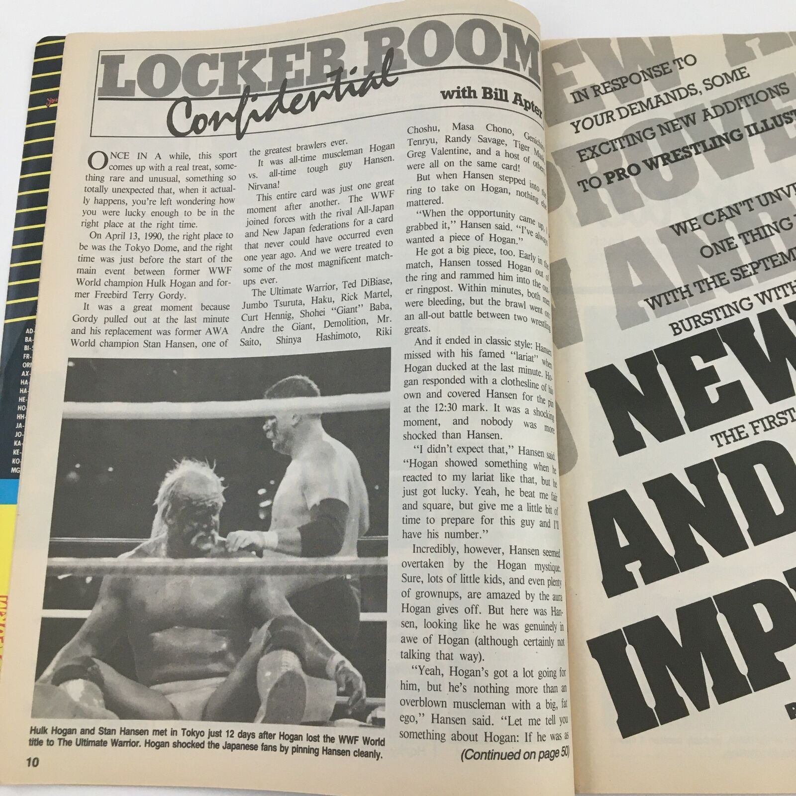 Sports Review Wrestling Magazine August 1990 Tully Blanchard & Barry Windham