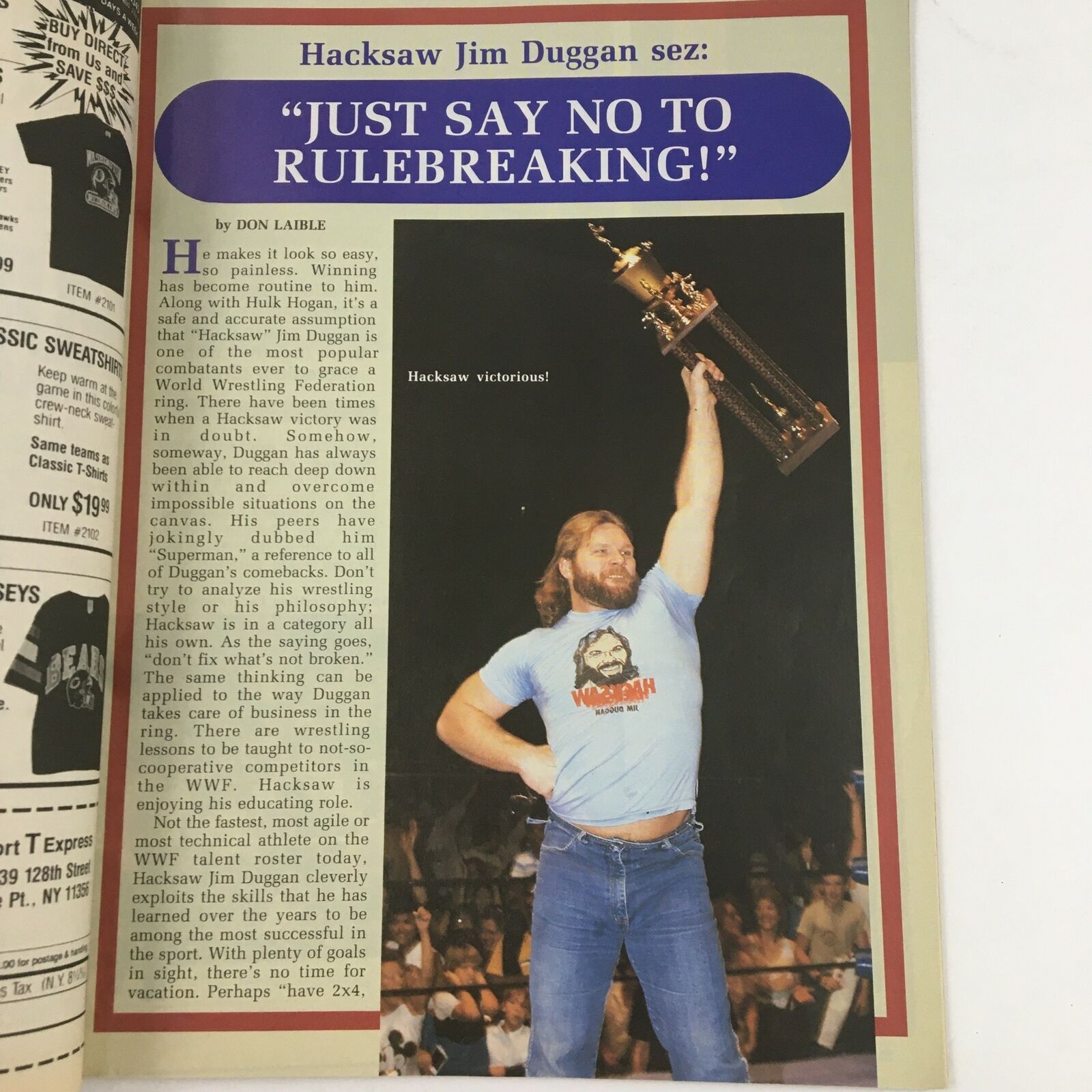 Superstar Wrestlers Magazine July 1990 The Ultimate Warrior The New Champion