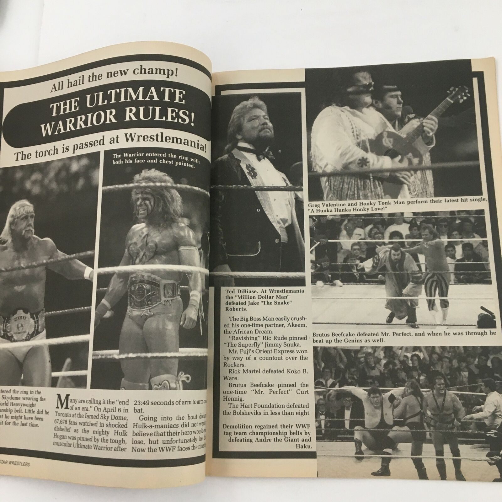 Superstar Wrestlers Magazine July 1990 The Ultimate Warrior The New Champion