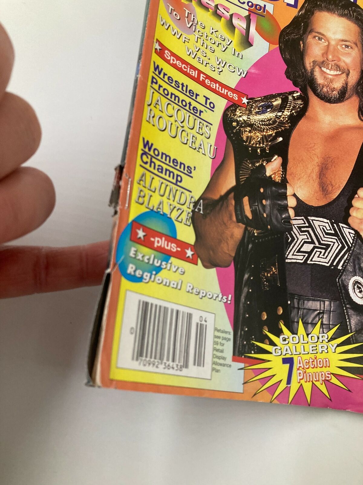 Wrestling World April 1996 Razor Ramon, Hulk Hogan and Shawn Michaels No Label