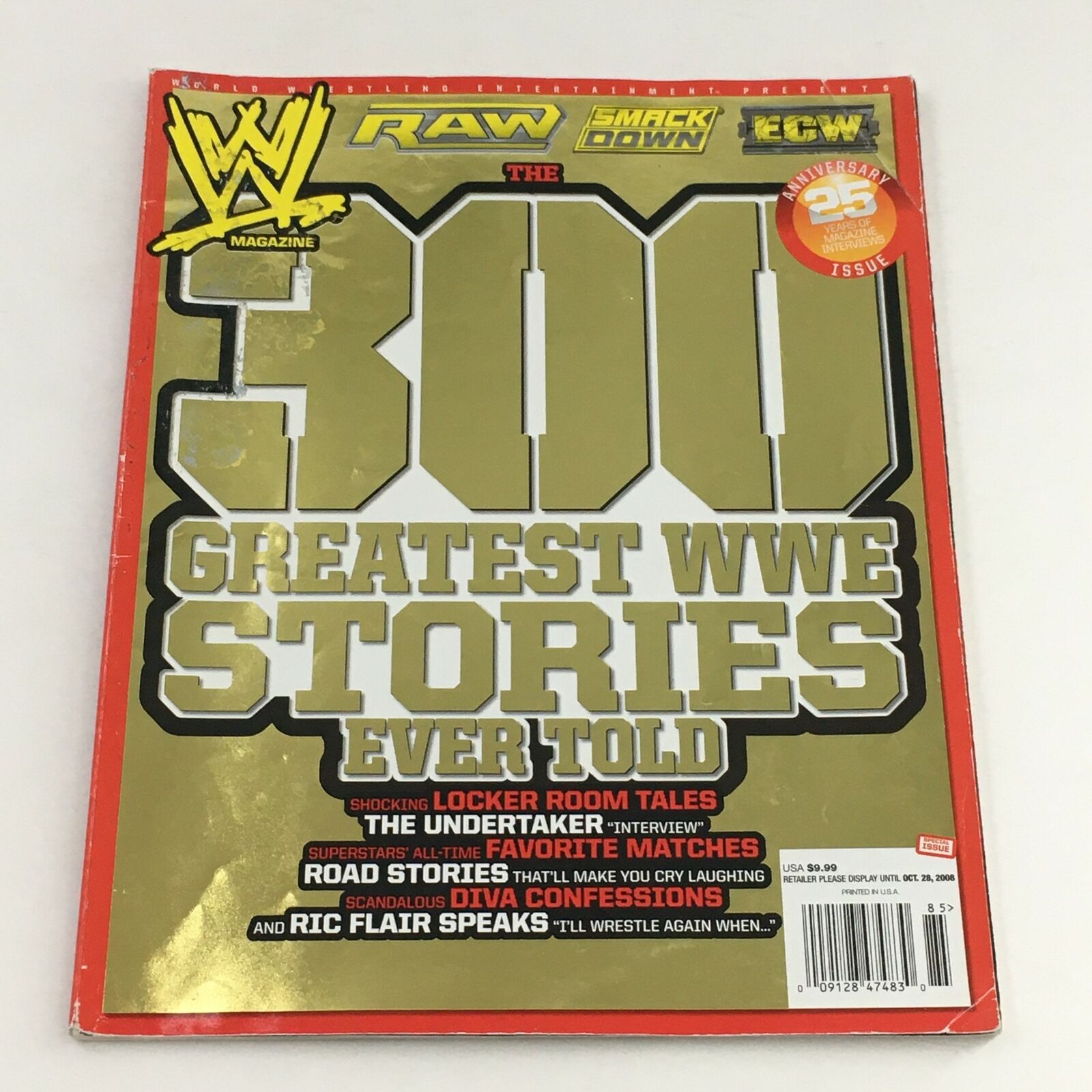 WWE Magazine 2008 The 300 Greatest WWE Stories Ever Told The Undertaker No Label