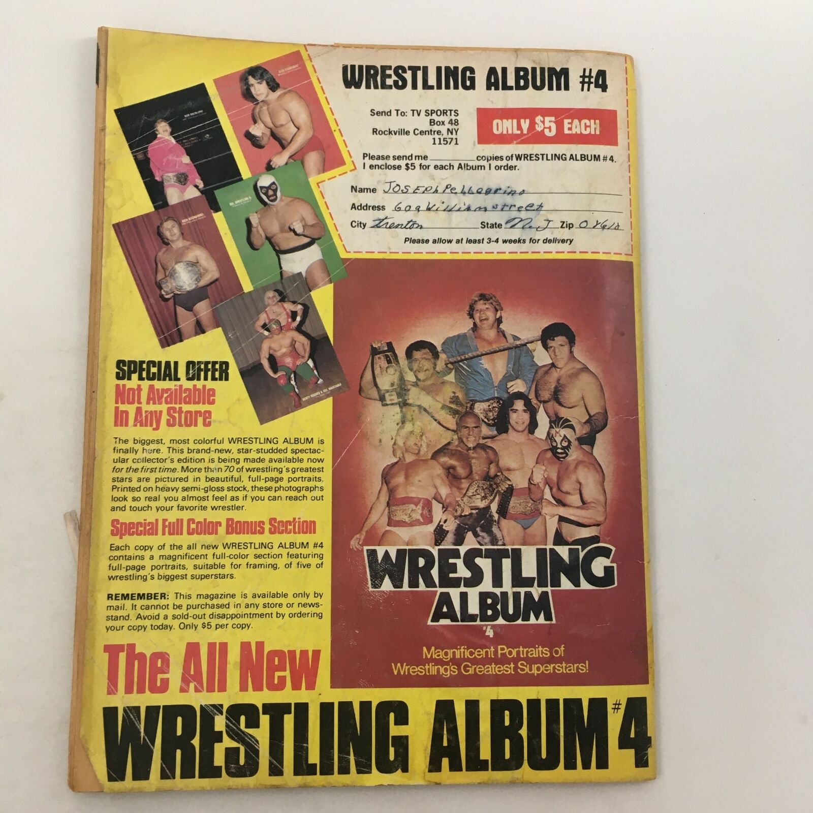 Wrestling Super Stars Magazine Spring 1981 Andre the Giant Slug Killer Kupp