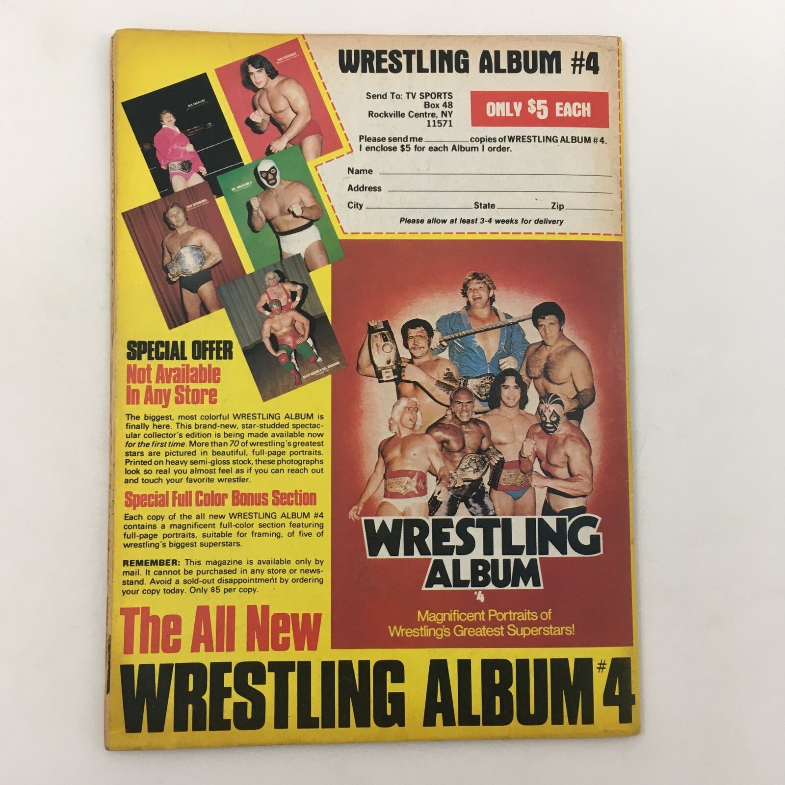 Inside Wrestling Magazine August 1981 Terry Funk vs Jerry Lawler, No Label