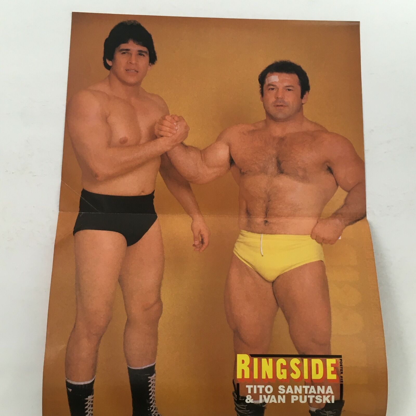 Ringside Magazine #12 March 1985 Krusher Khrushchev and Big Jim Nighthart Cover