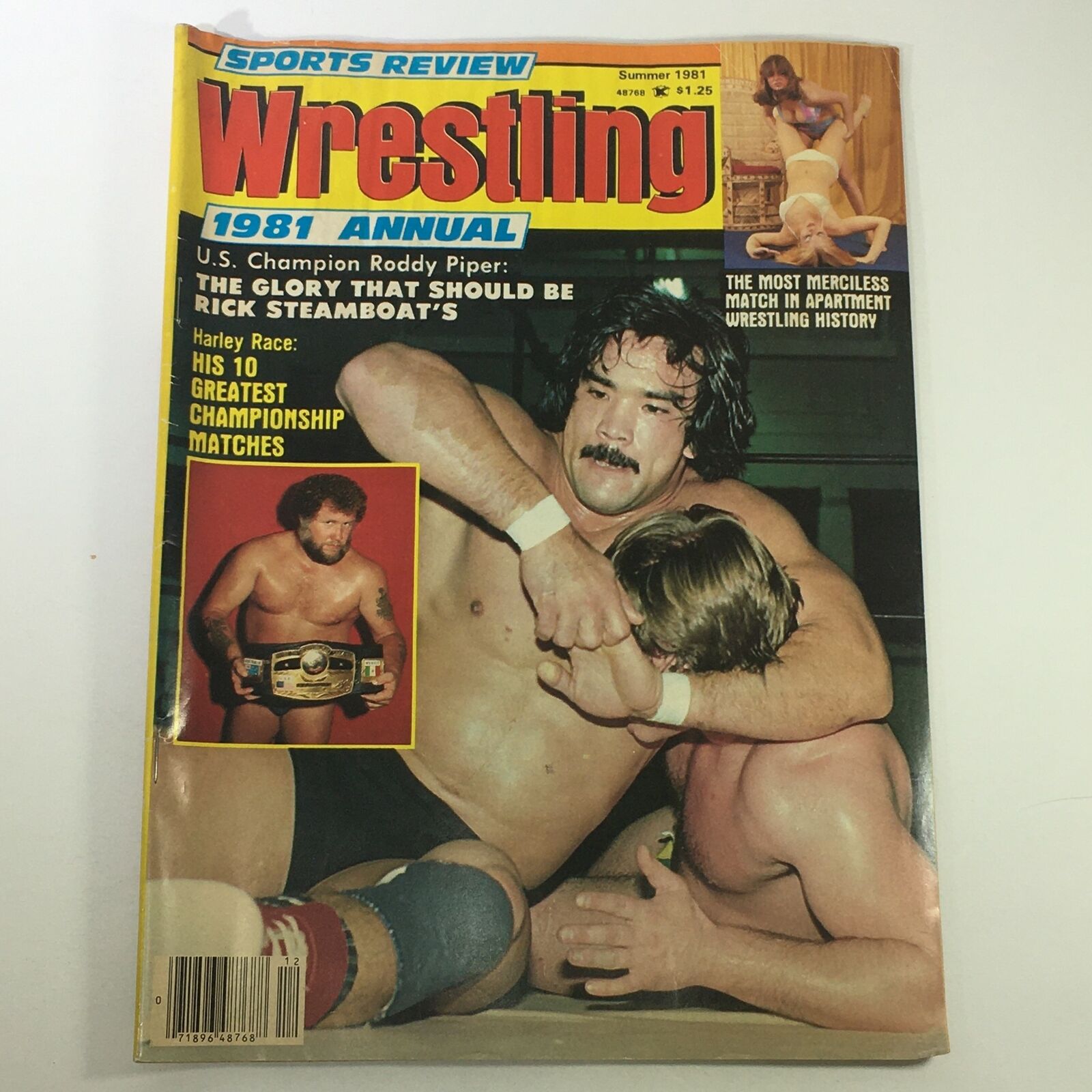 VTG Wrestling Magazine Summer 1981 - Roddy Piper / Harley Race / Rick Steamboat