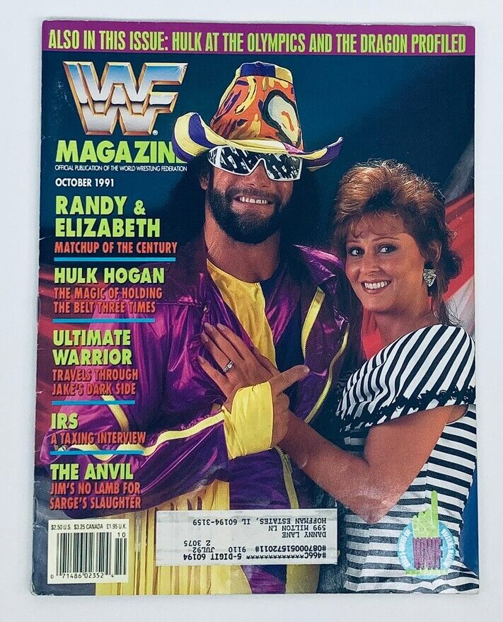 WWF World Wrestling Federation Magazine October 1991 Randy Savage & Elizabeth