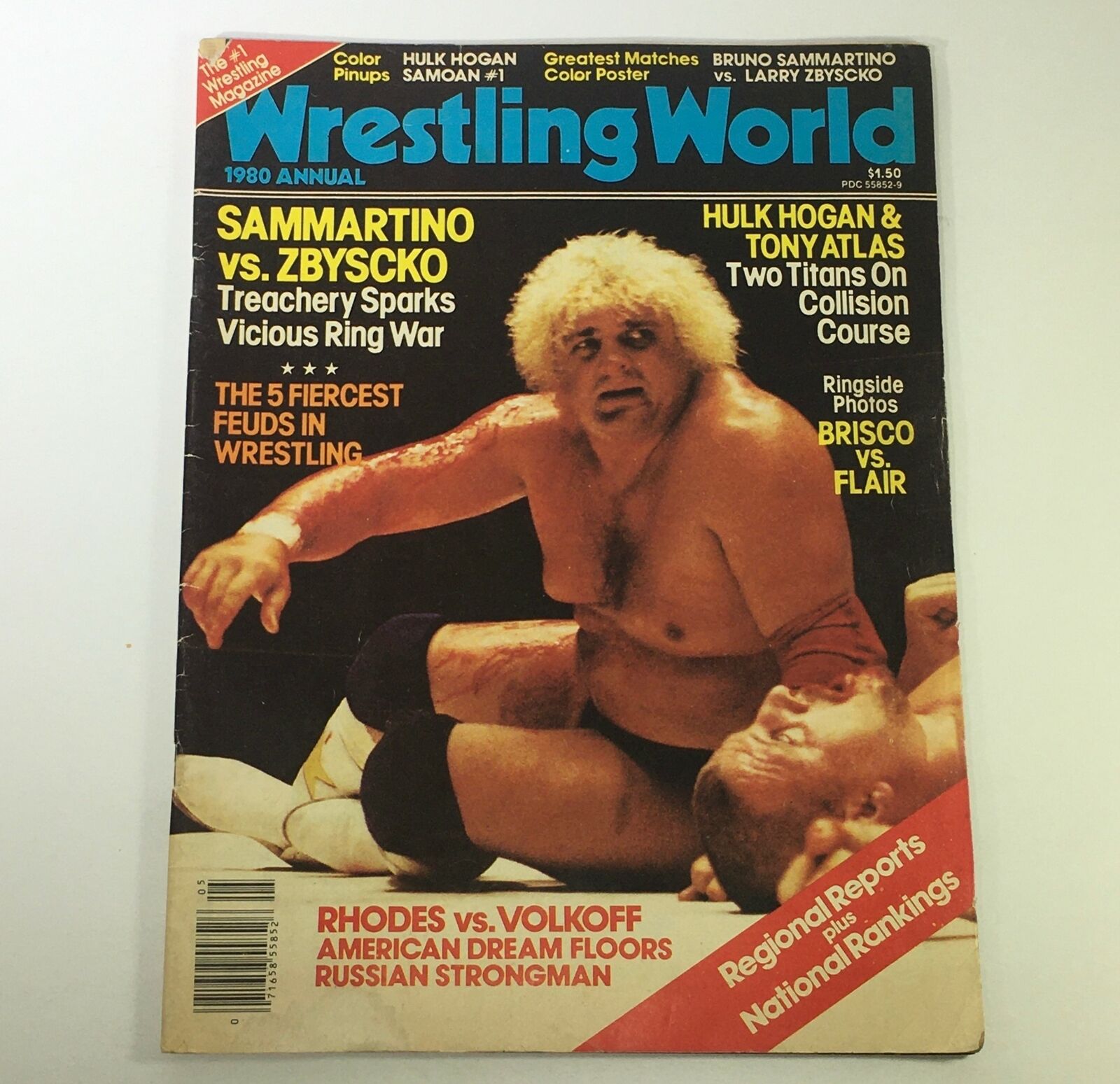 VTG Wrestling World Magazine 1980 - Hulk Hogan & Tony Atlas / Bruno Sammartino