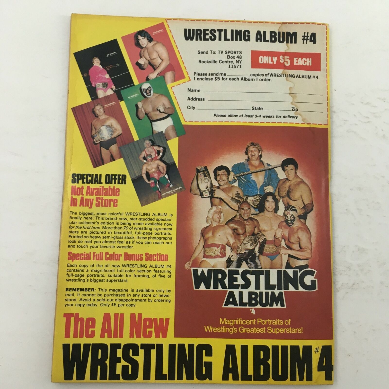 Inside Wrestling Magazine March 1982 Andre the Giant vs King Kong Mosca Fight