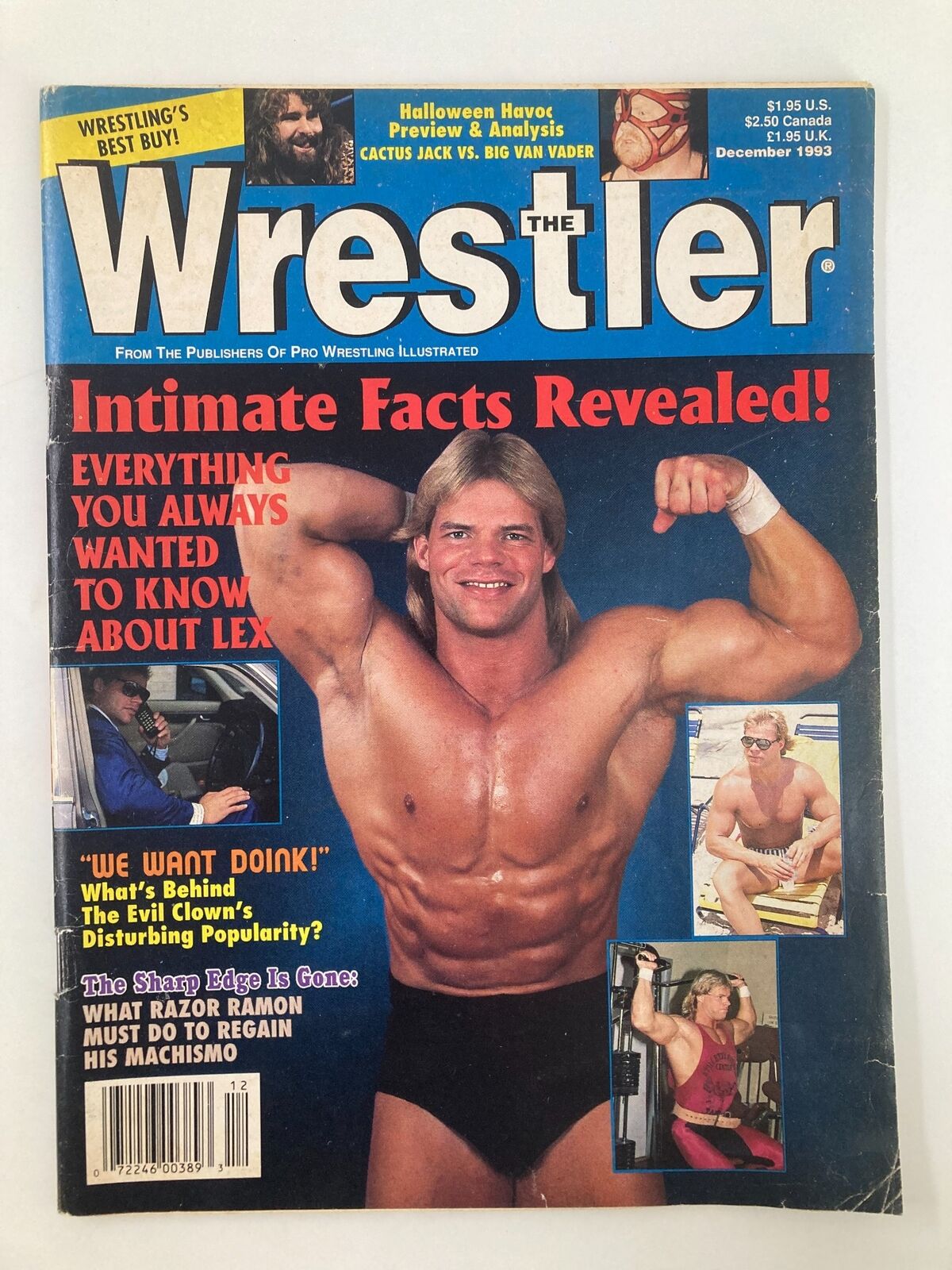 The Wrestler Magazine December 1993 Lex Luger and Matt Osborne No Label