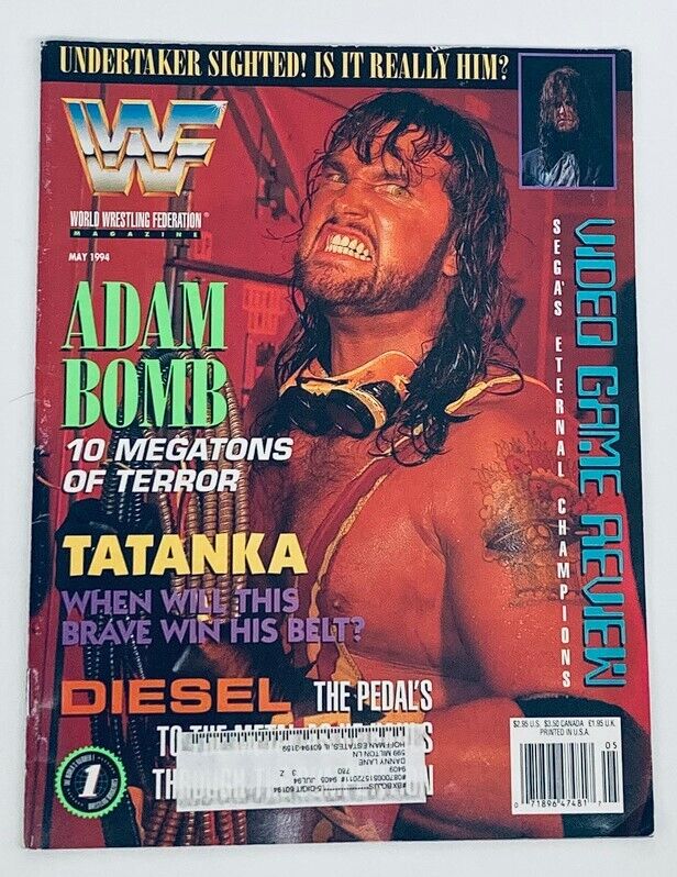 WWF World Wrestling Federation Magazine May 1994 Bryan Clark and Tatanka