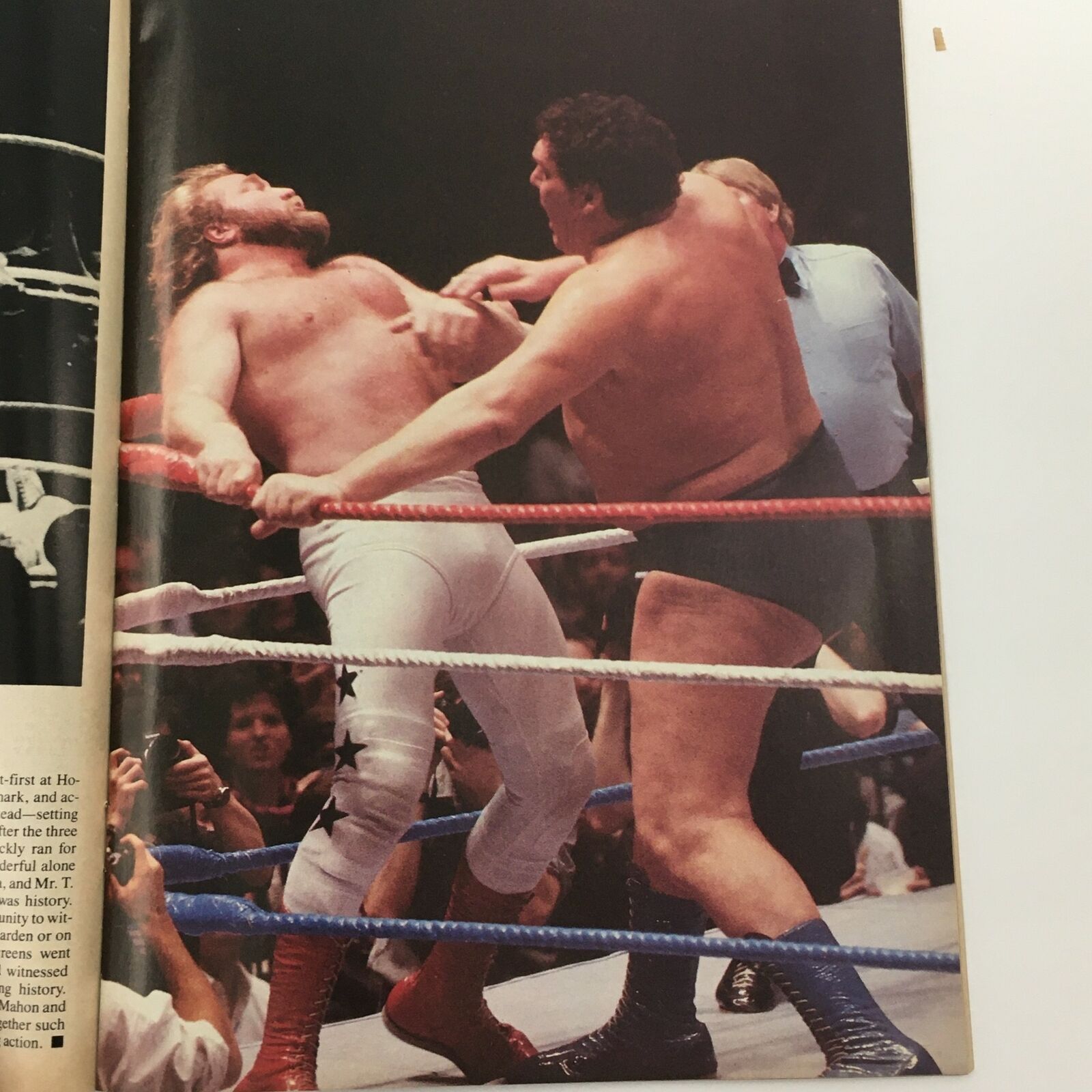 Wrestling's Main Event Magazine July 1985 Hulk Hogan & Mr. T Plus Rick Martel