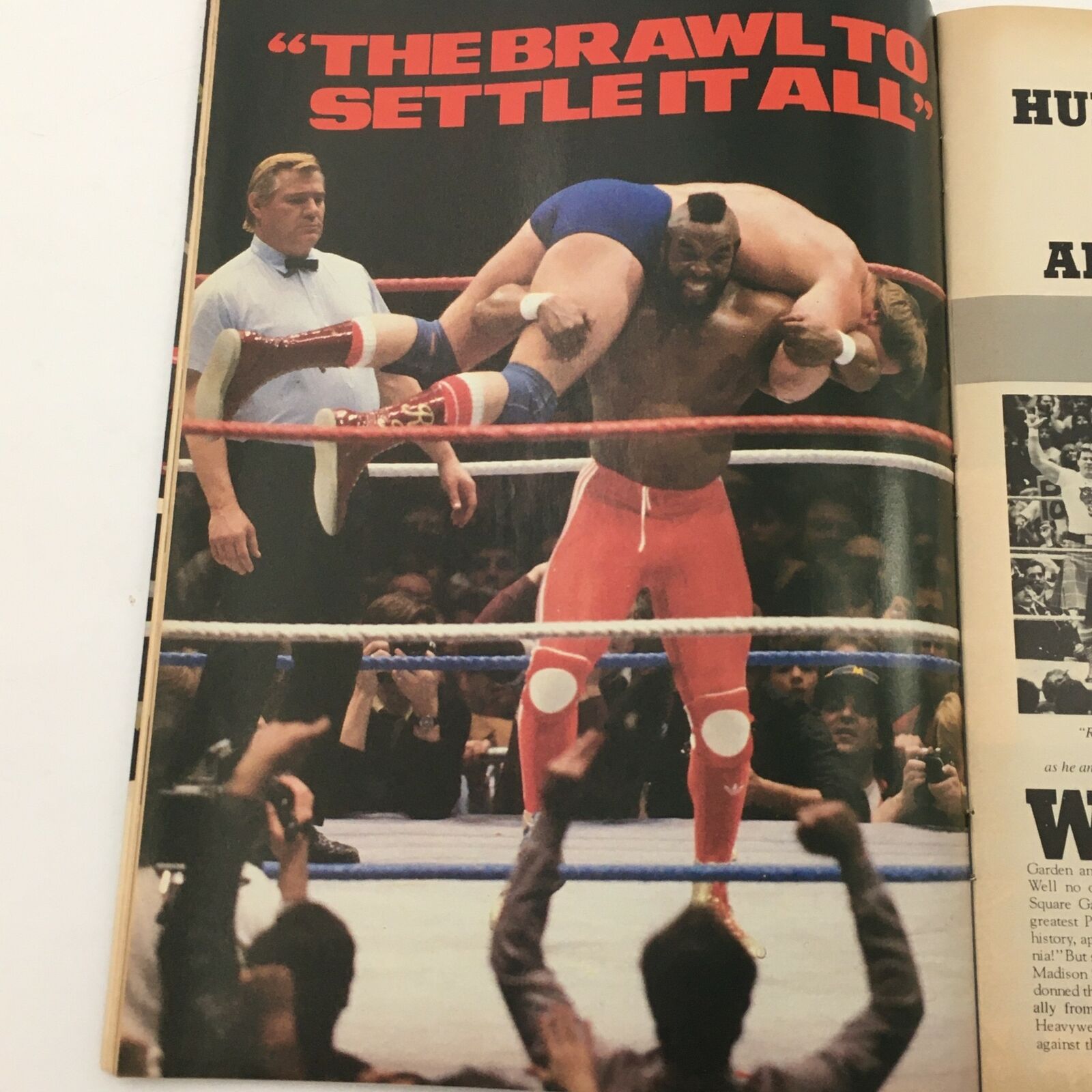 Wrestling's Main Event Magazine July 1985 Hulk Hogan & Mr. T Plus Rick Martel