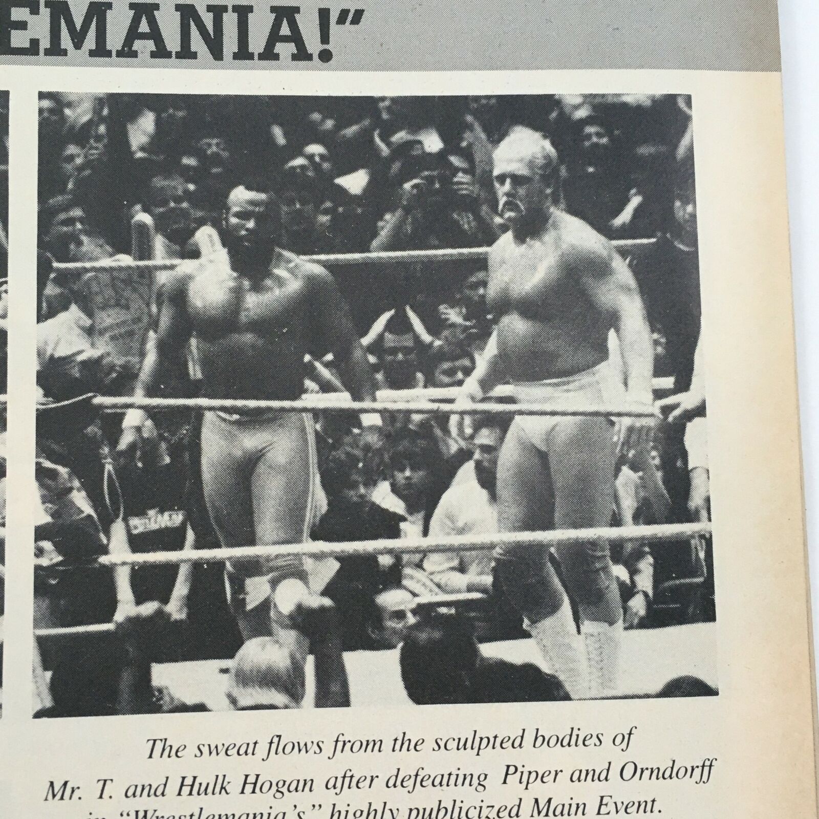 Wrestling's Main Event Magazine July 1985 Hulk Hogan & Mr. T Plus Rick Martel