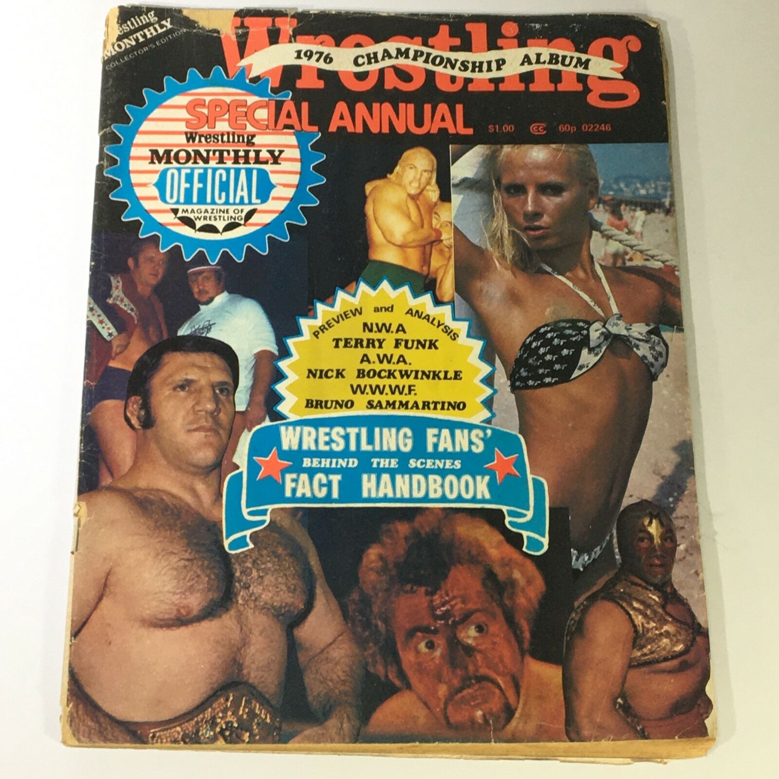 VTG Wrestling Monthly's 1976 Championship Album Terry Funk, Nick B. Newsstand