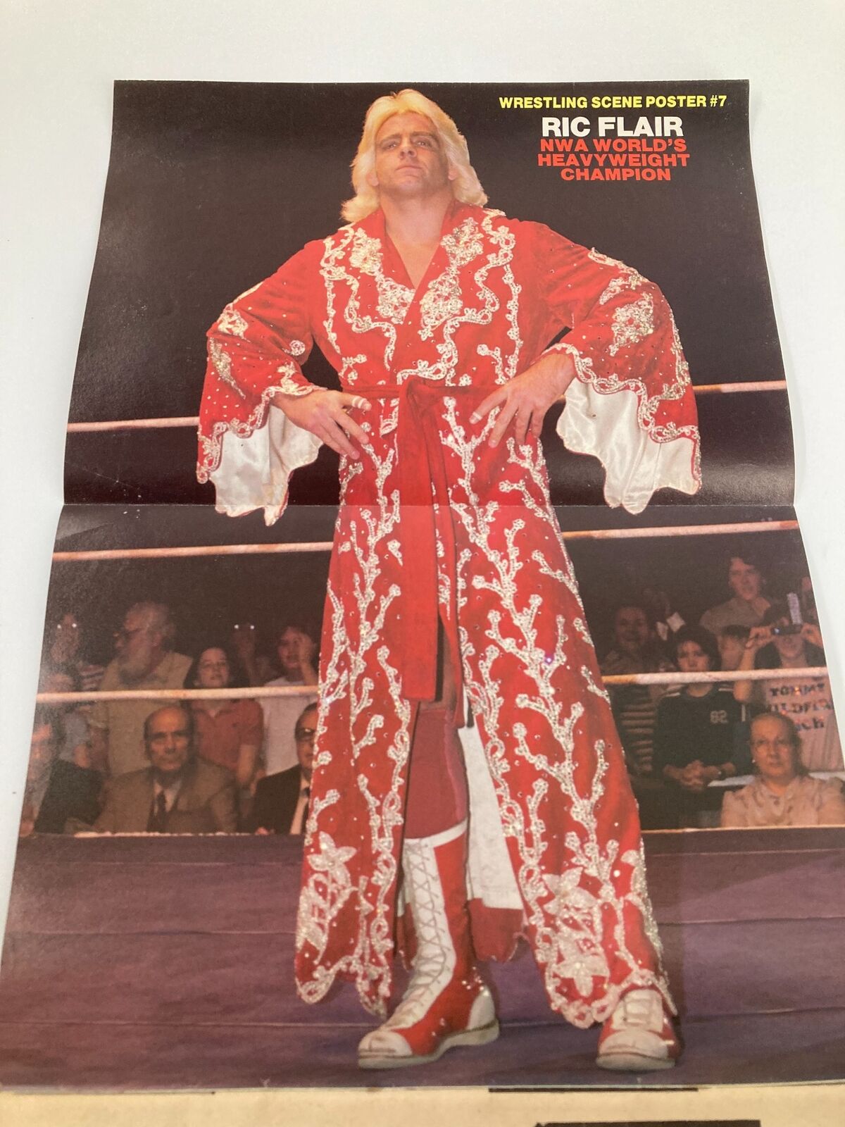 VTG Wrestling Scene Magazine July Tommy Rich vs Buzz Sawyer w Poster No Label