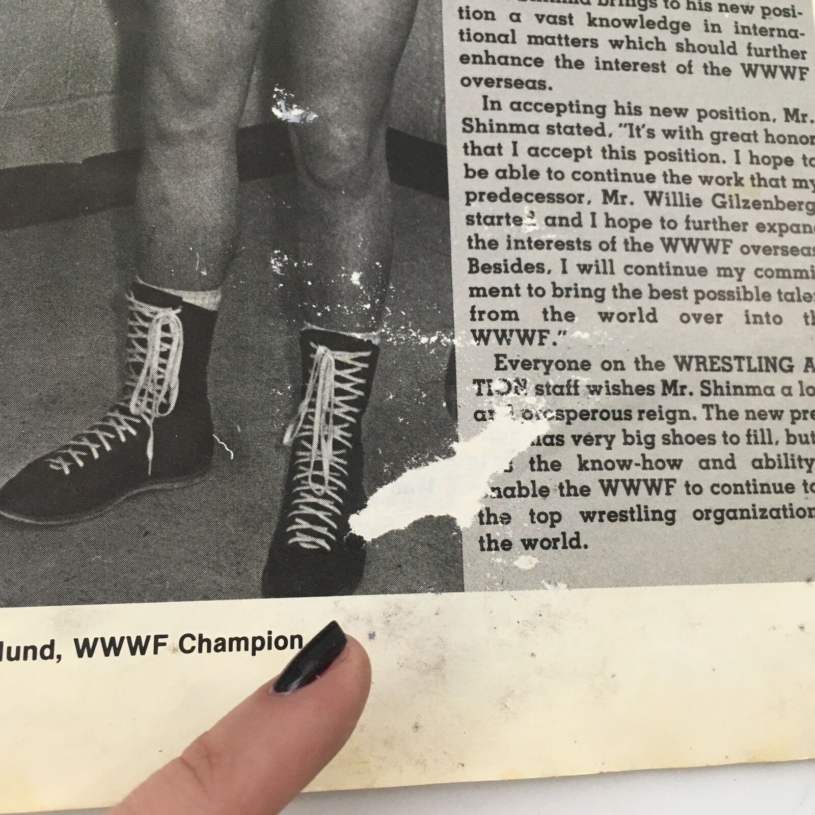 Wrestling Action Magazine Vol 1 #4 1970s Andre The Giant vs Superstar Graham