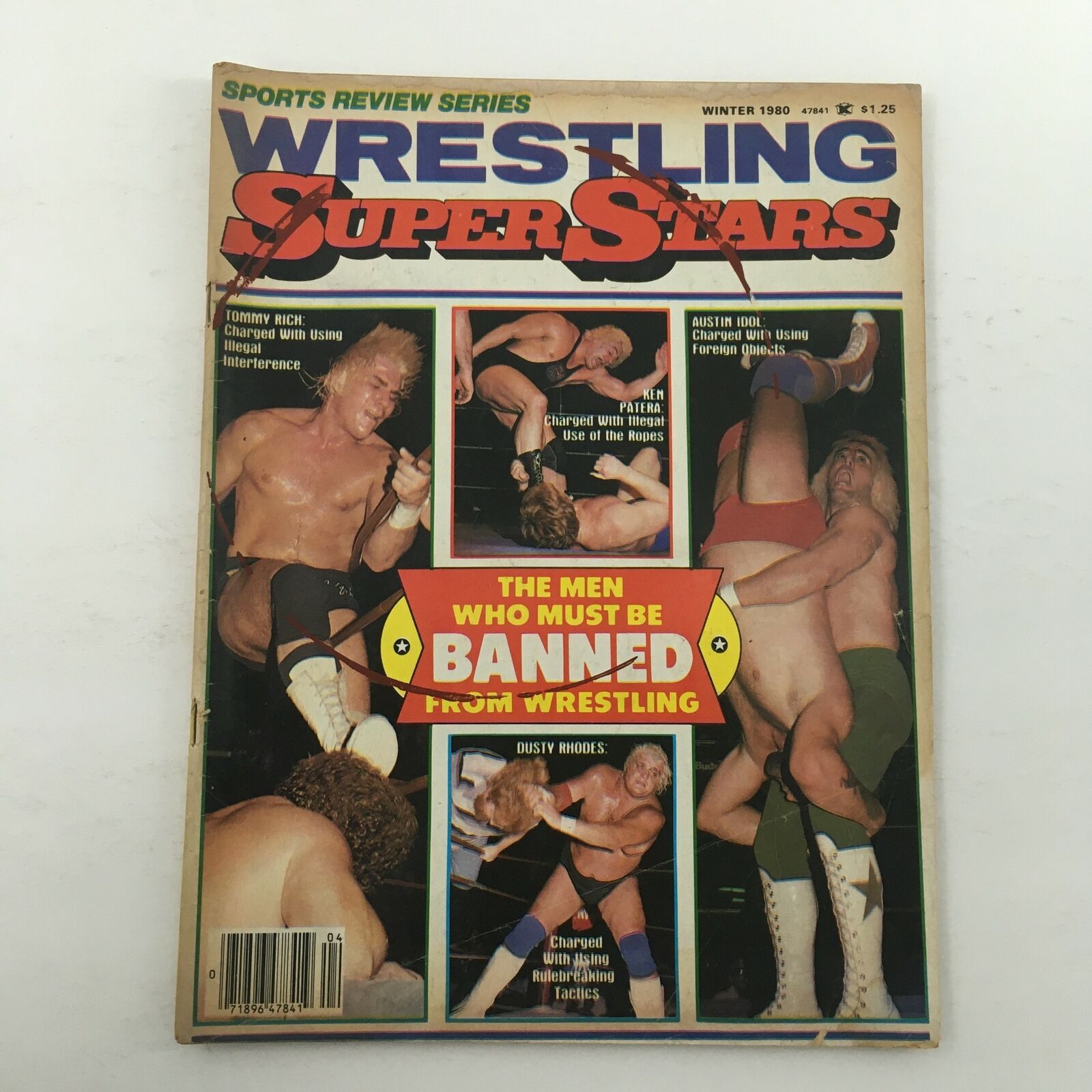 Wrestling Superstars Magazine Winter 1980 Kerry Von Erich and Dusty Rhodes