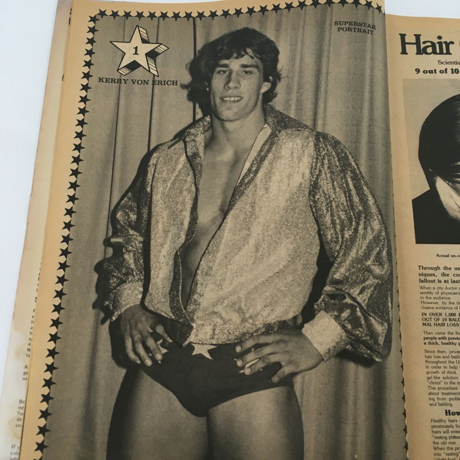 Wrestling Superstars Magazine Winter 1980 Kerry Von Erich and Dusty Rhodes