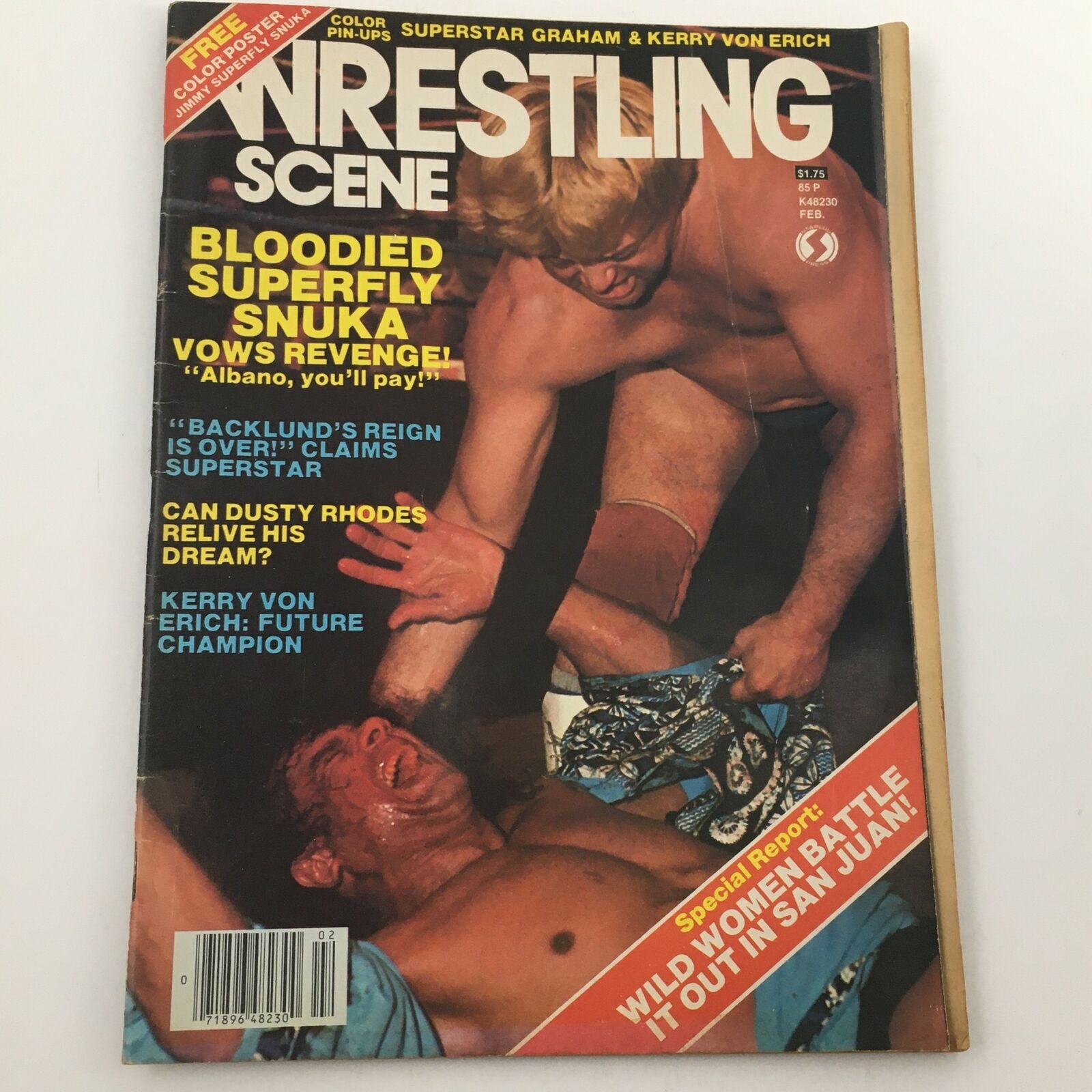 Wrestling Scene Magazine December 1982 Vol 1 #3 Kerry Von Erich Future Champion