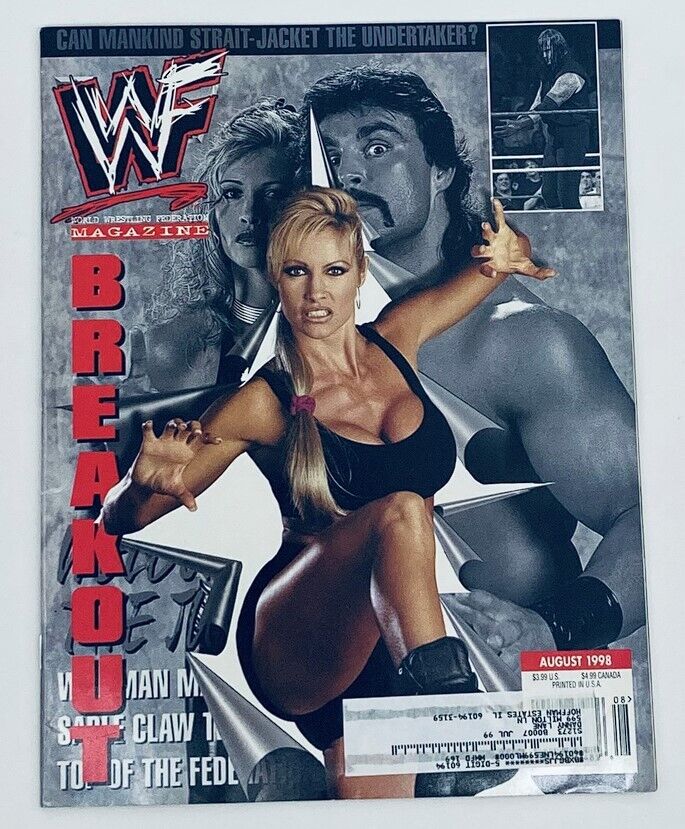 WWF World Wrestling Federation Magazine August 1998 Sabel and The Undertaker