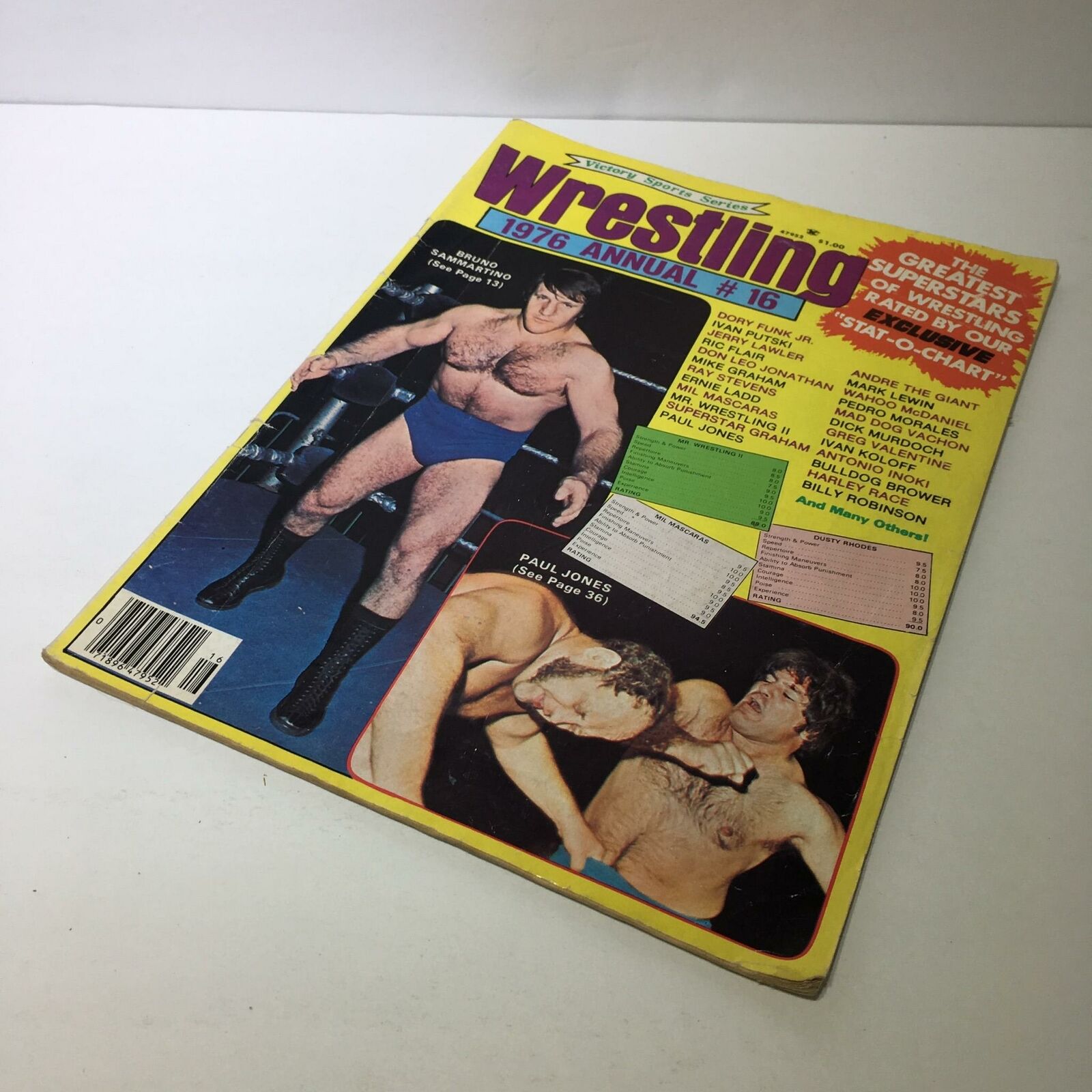 Wrestling 1976 Annual #16 Magazine Bruno Sammartino