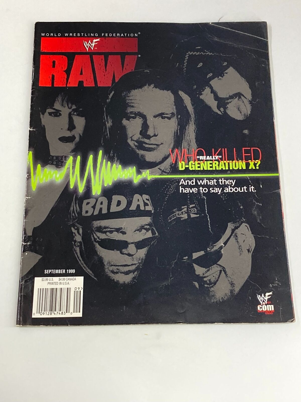 WWF Raw Magazine September 1999 The Members of DX No Poster No Label