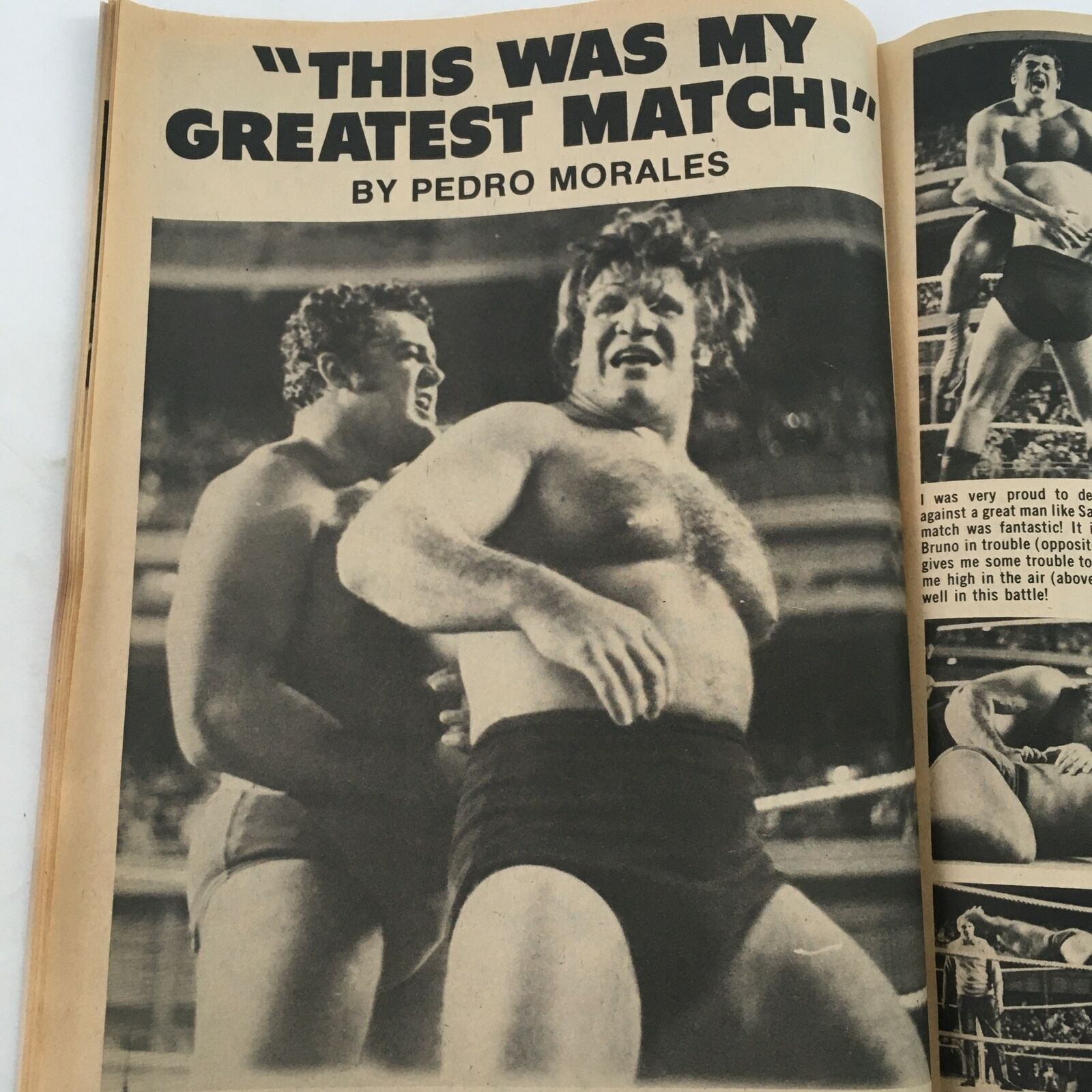 WWF Wrestling Magazine Summer 1982 Hulk Hogan and Sylvester "Rocky" Stallone