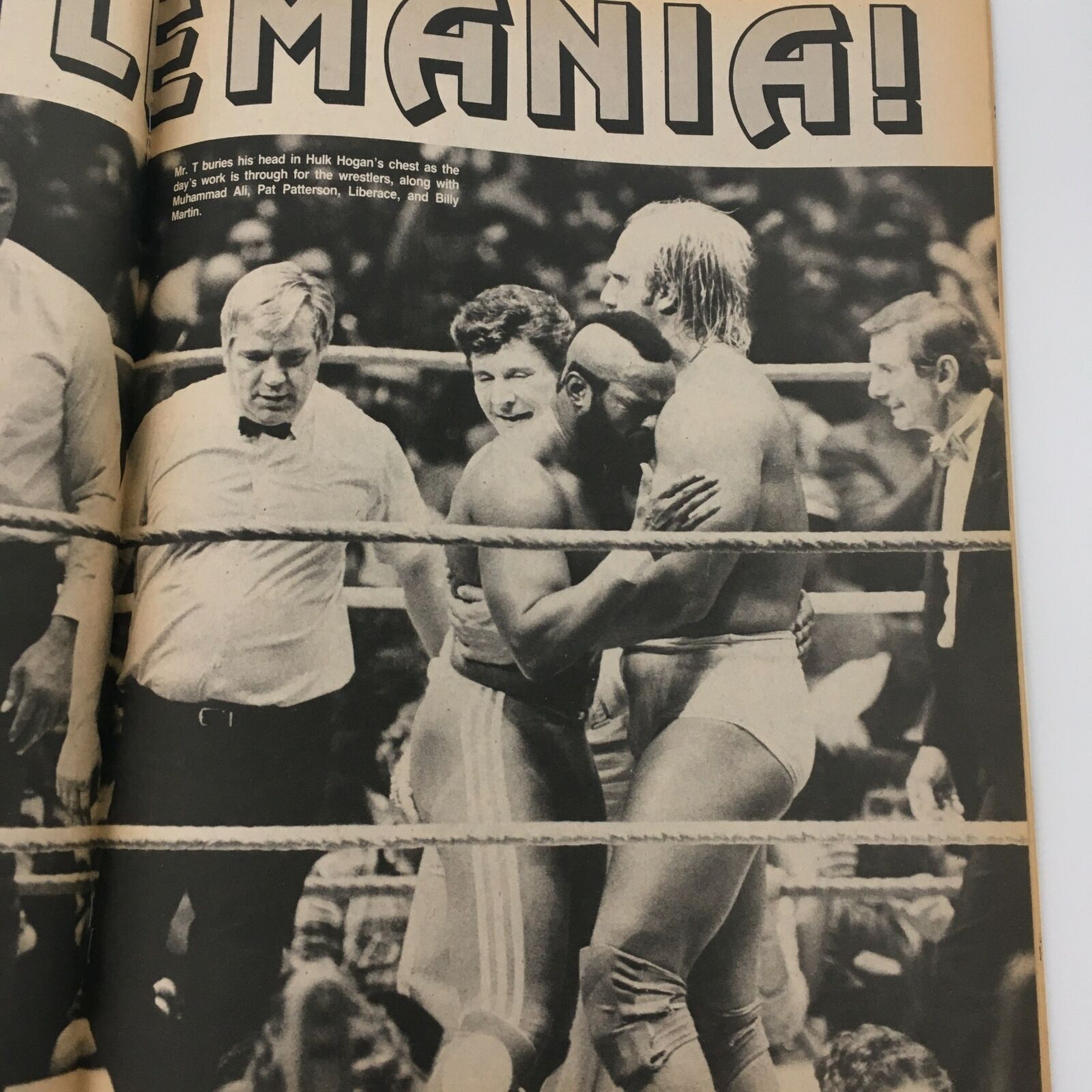 Inside Wrestling Magazine August 1985 Hulk Hogan and Larry Zbyszko, No Label