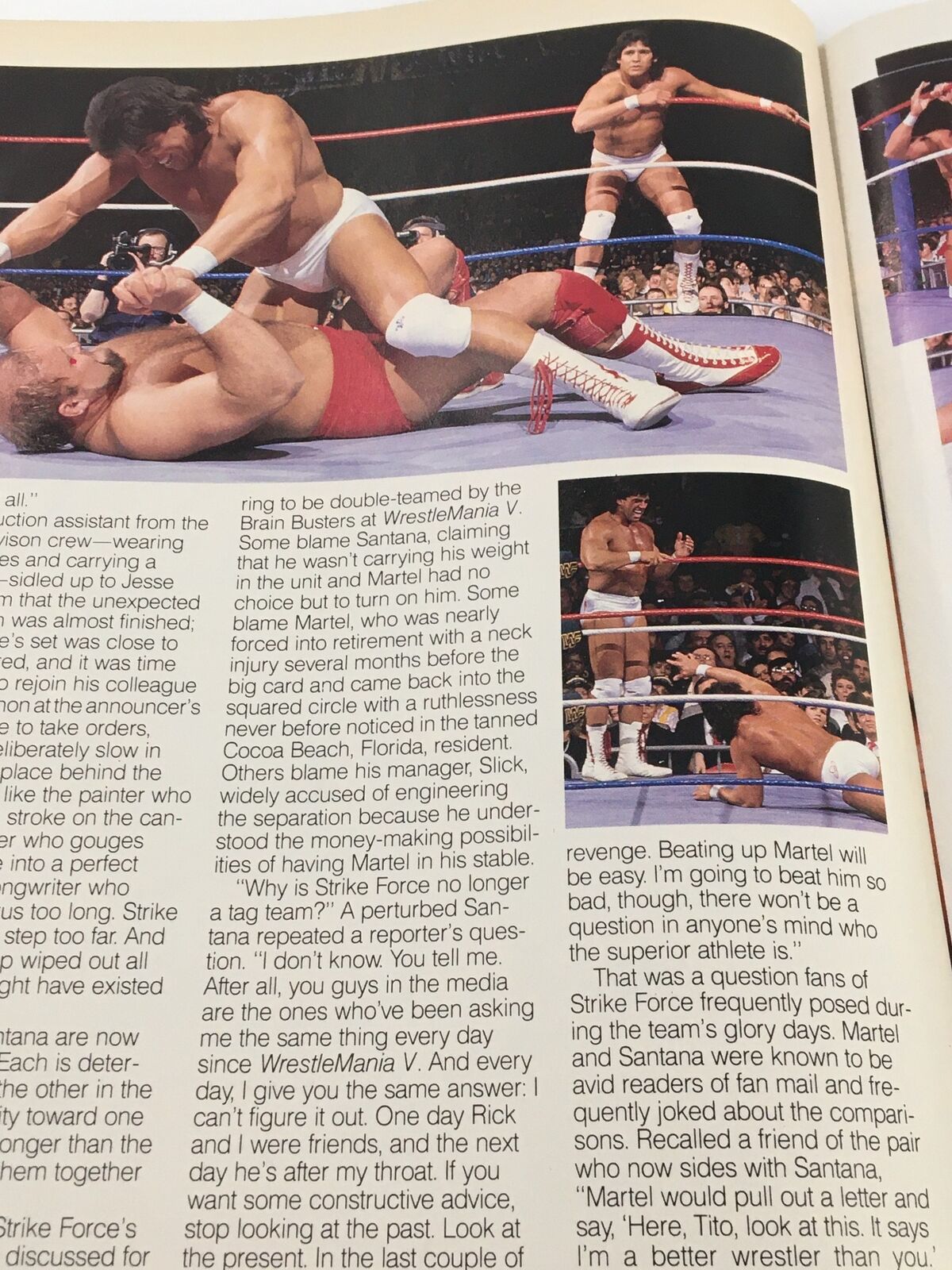 VTG WWF Magazine October 1989 Bushwhackers Butch and Luke and Dusty Rhodes