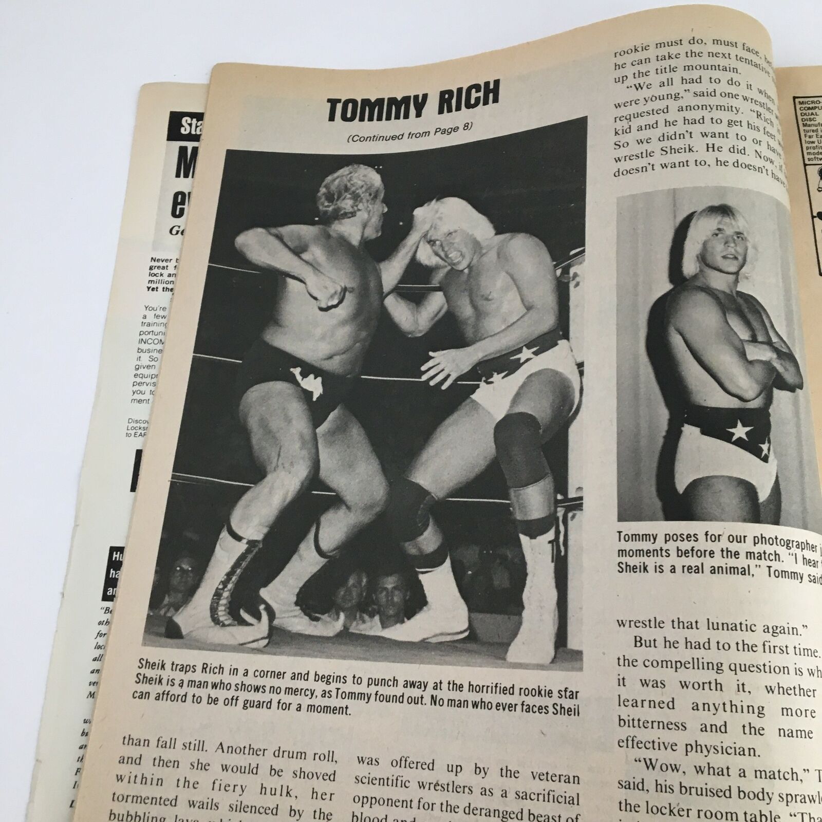 Wrestler Annual Spring 1985 Kerry Von Erich, Bob Backlund, Ric Flair,