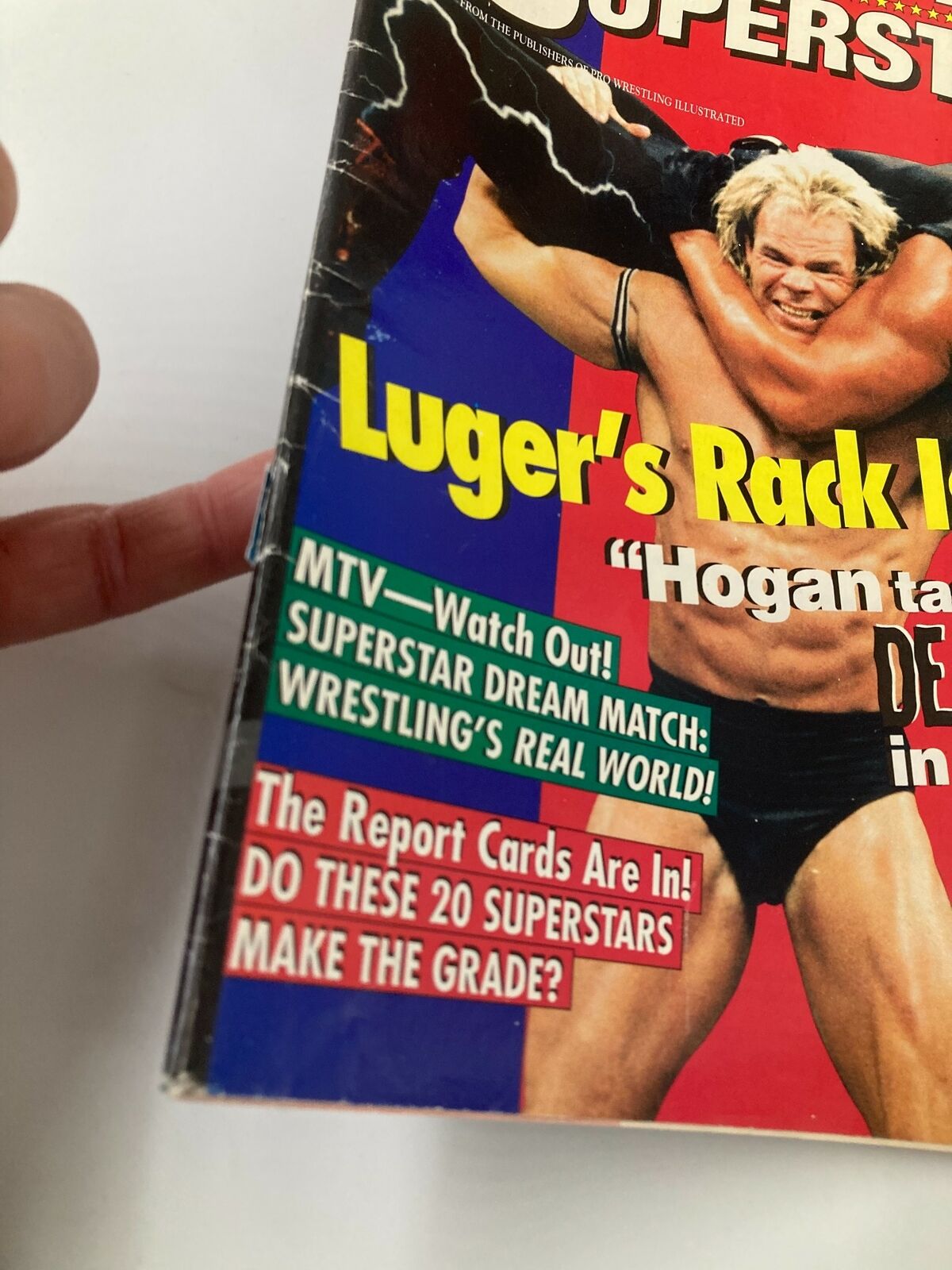 Wrestling Superstars Spring 1996 Lex Luger and Hulk Hogan No Label