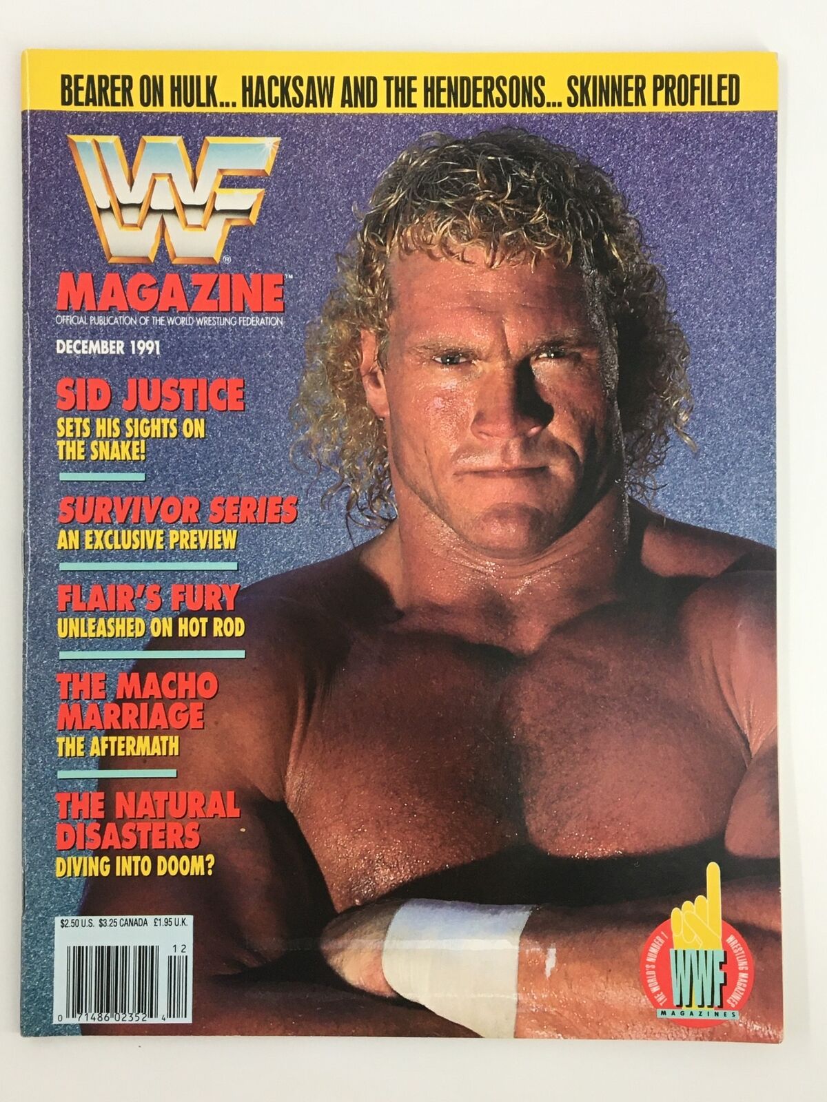 VTG WWF Magazine December 1991 Sid Justice, Ric Flair's Fury and Macho Marriage