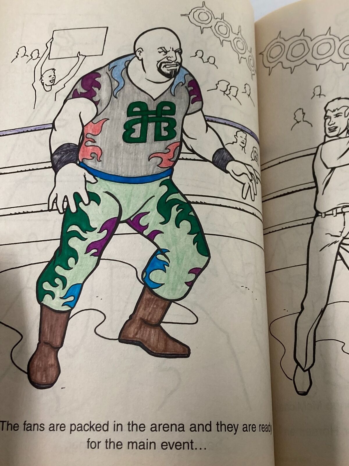 World Championship Wrestling Giant Coloring & Activity Book Bill Goldberg