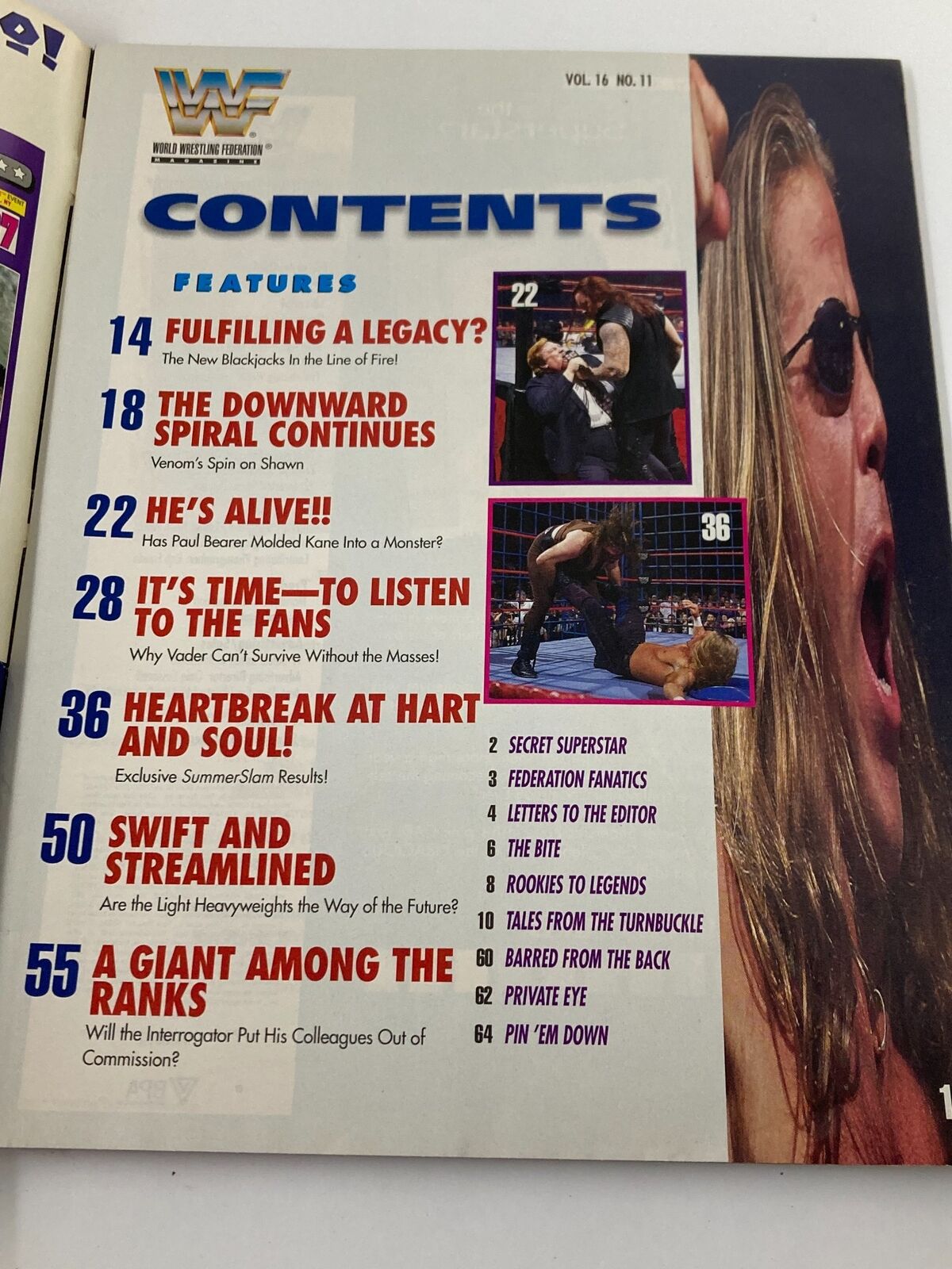 WWF Magazine November 1997 Vol 16 #11 Shawn Michaels & Bret Hart Conspiracy