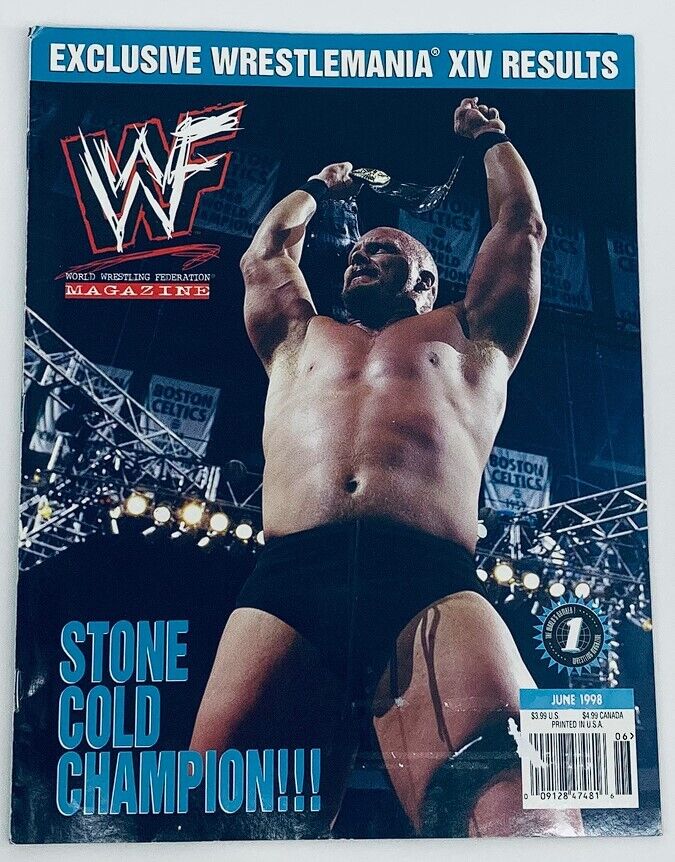 WWF World Wrestling Federation Magazine June 1998 Stone Cold Champion