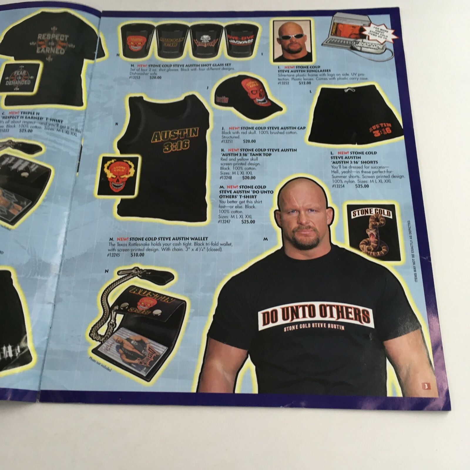 WWE WWF Shop Zone The Rock Wrestling Merchandise Catalog