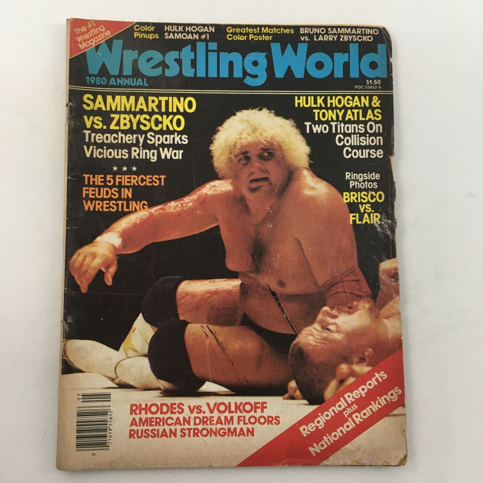 Wrestling World Magazine 1980 Hulk Hogan and Tony Atlas On Collision Course