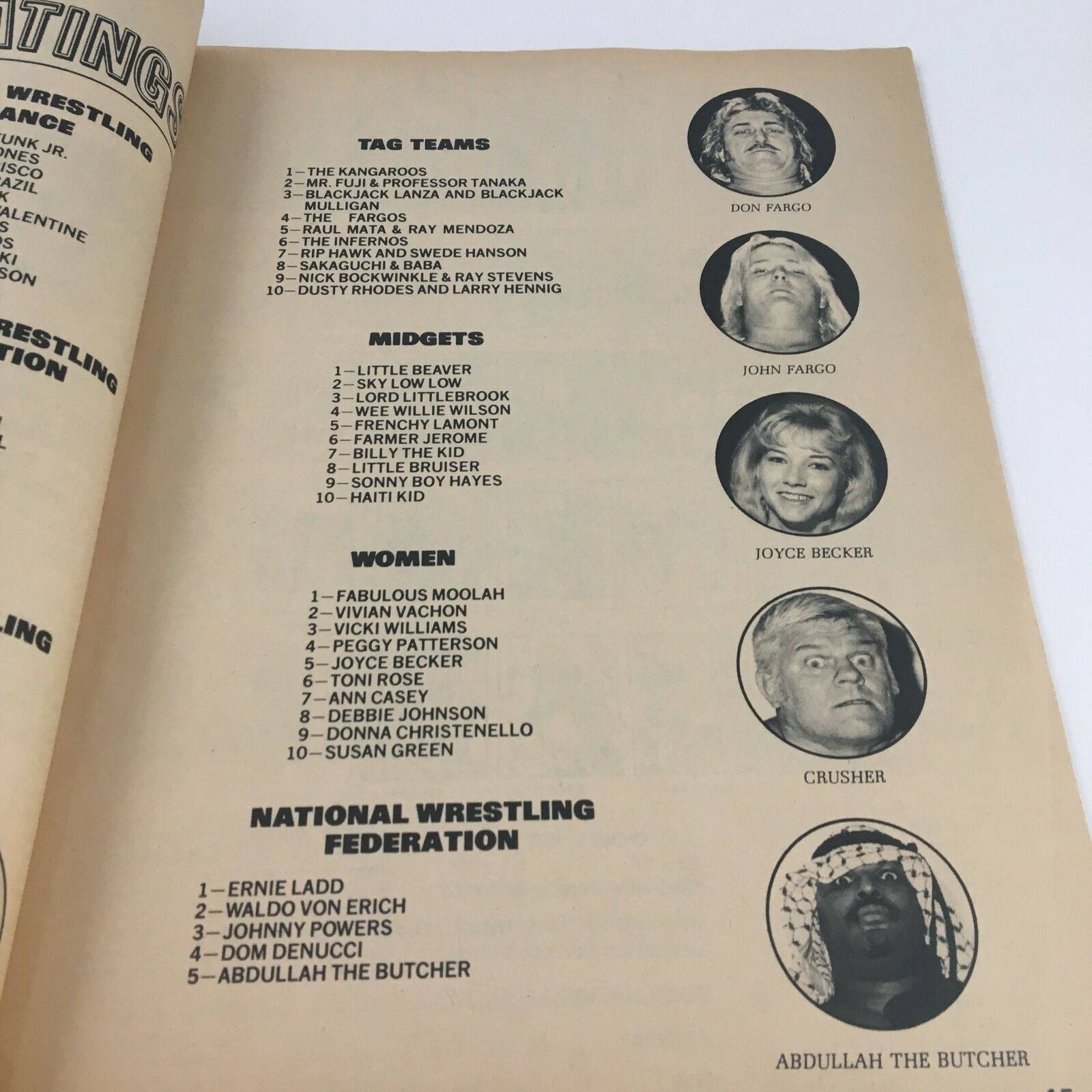 Inside Wrestling Magazine November 1972 Bruno Sammartino vs Morales No Label