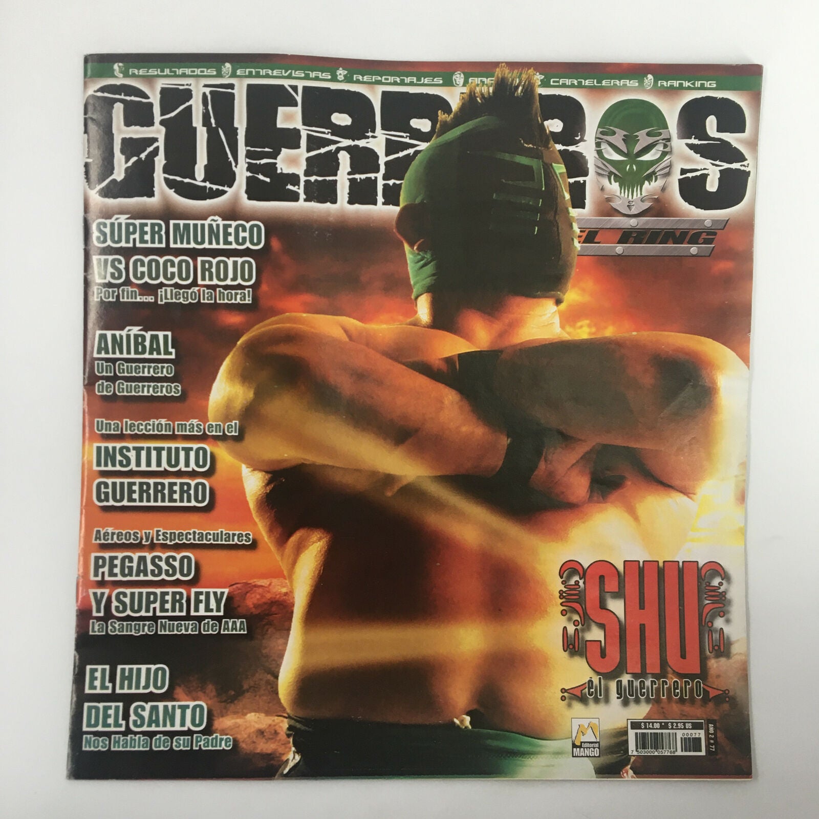 Guererros Magazine Year 2 No 77 Super Muneco vs Coco Rojo and Shu El Guerrero VG