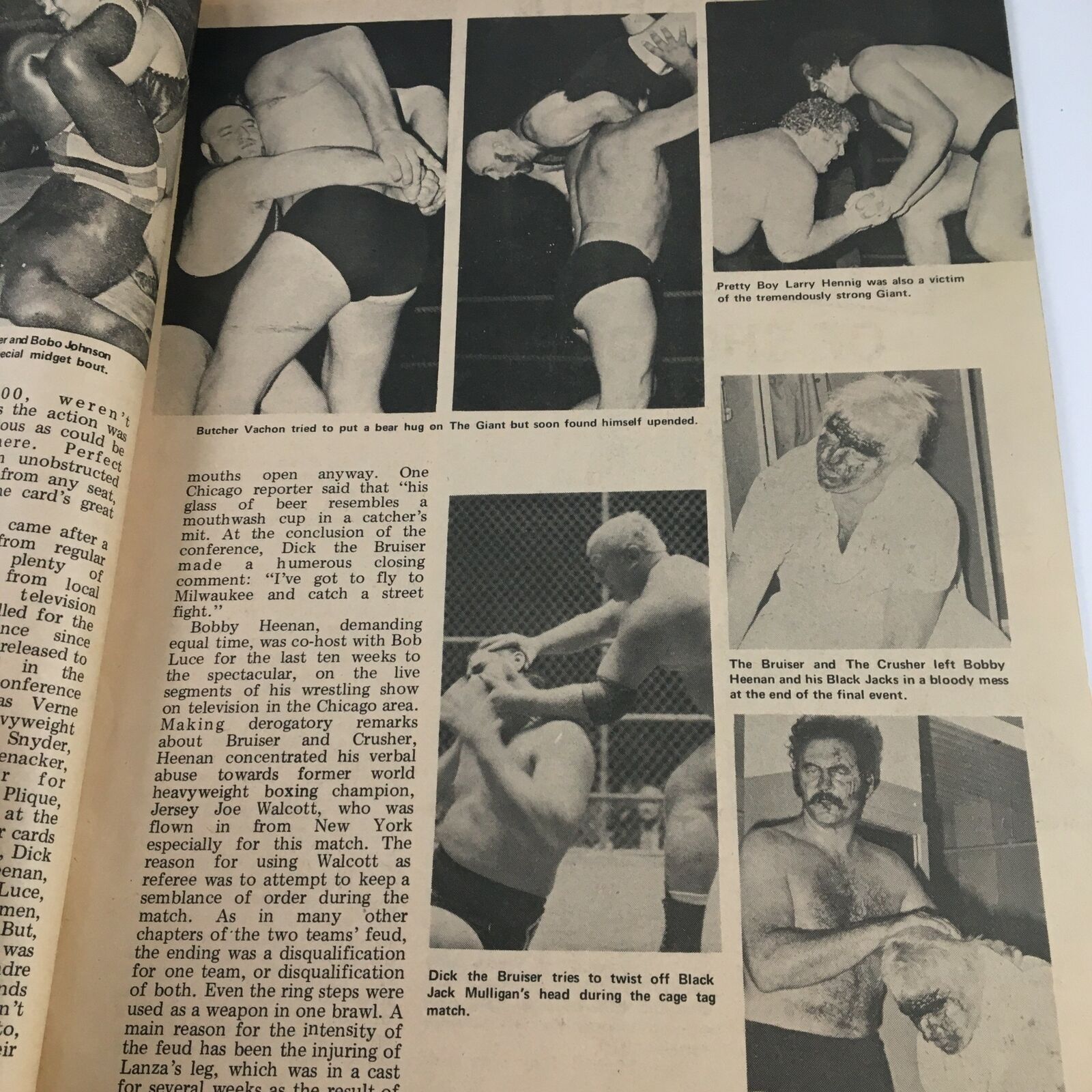 Wrestling Monthly Magazine December 1972 Carpenter and Robert, No Label