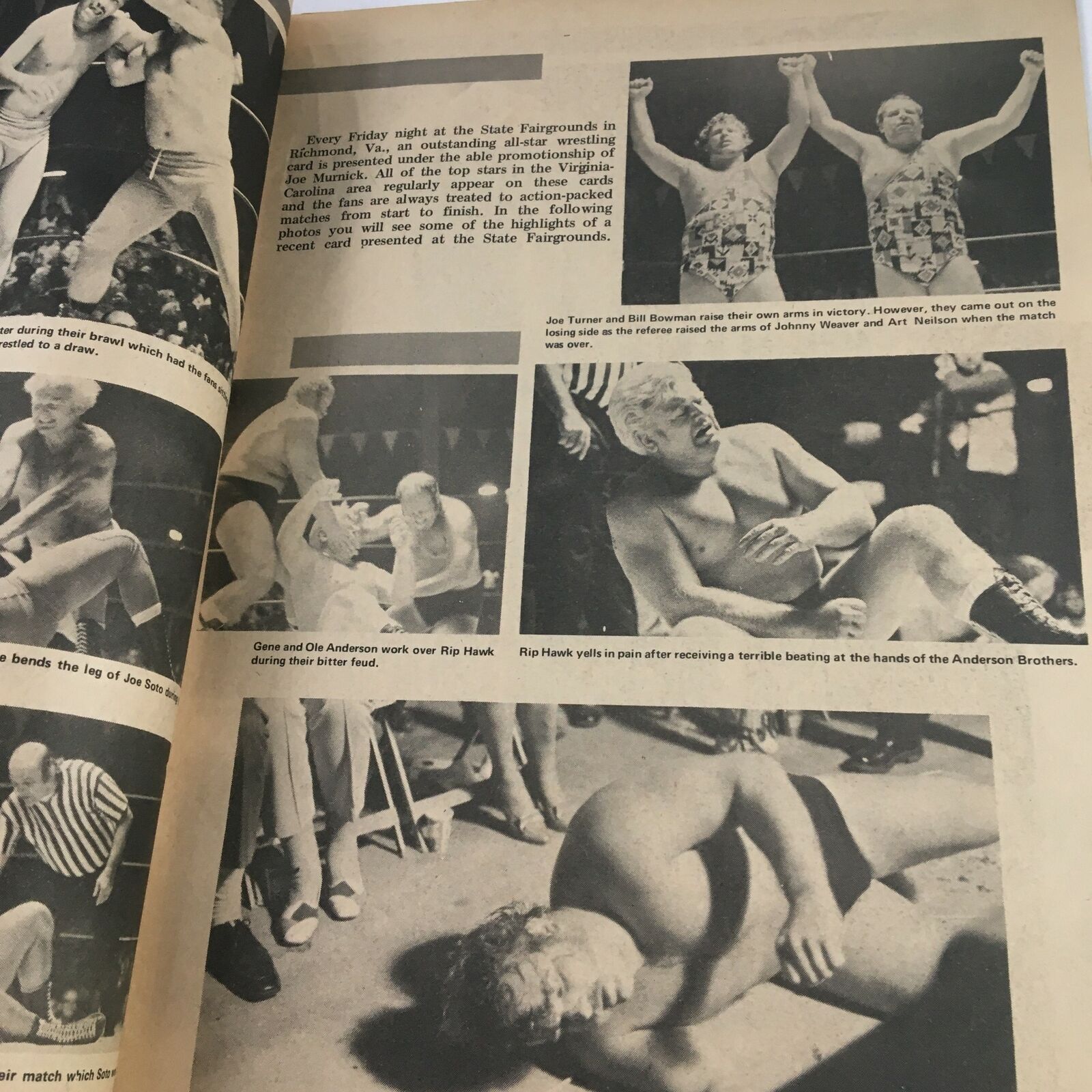 Wrestling Monthly Magazine December 1972 Carpenter and Robert, No Label